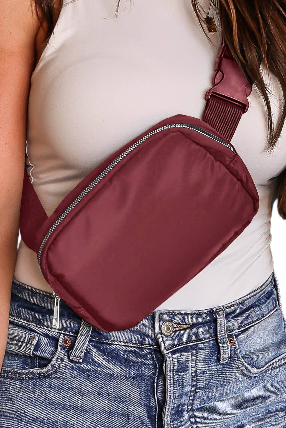 Casual Waterproof Zipped Crossbody Chest Bag