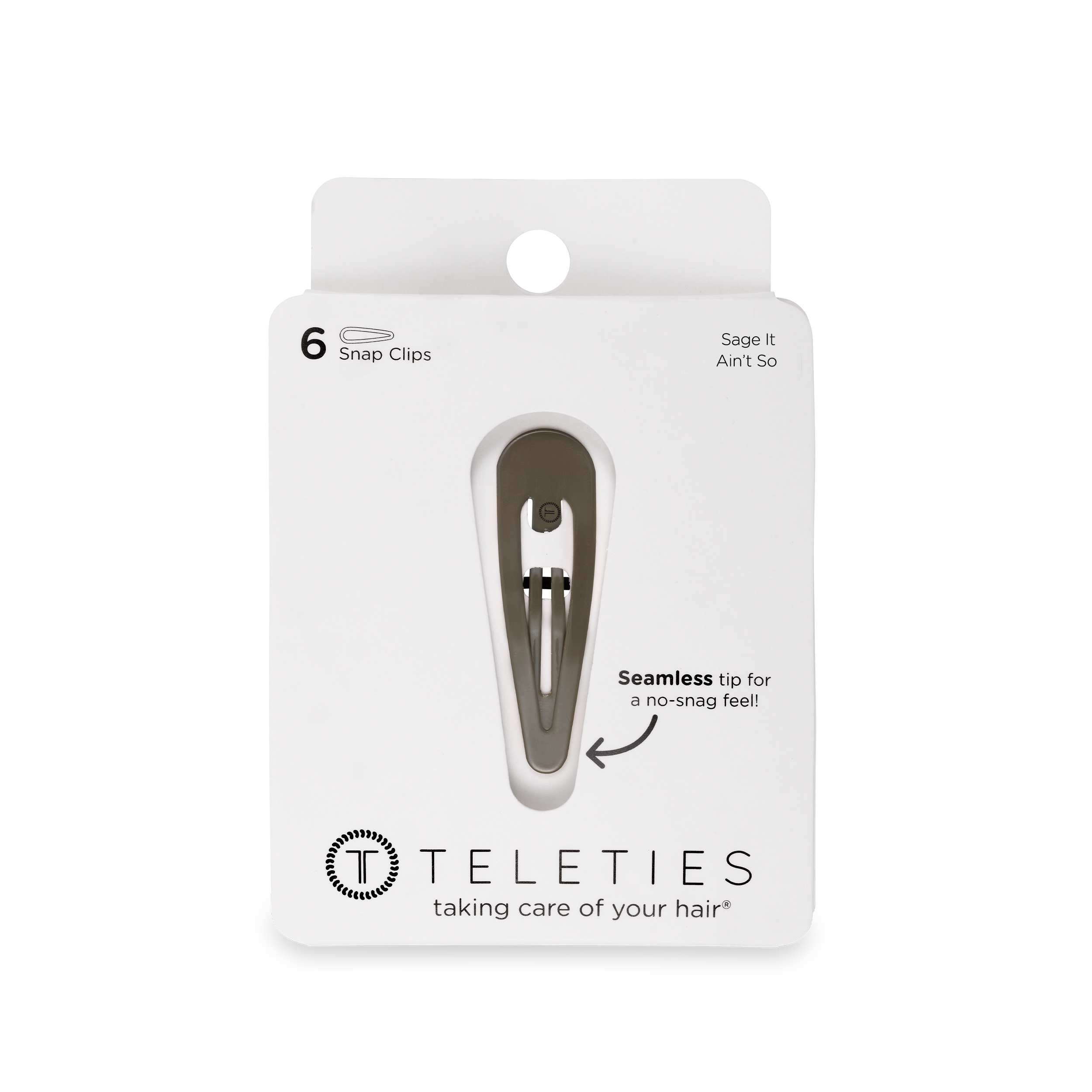 TELETIES - Sage It Ain't So Snap Clips (6Ct)