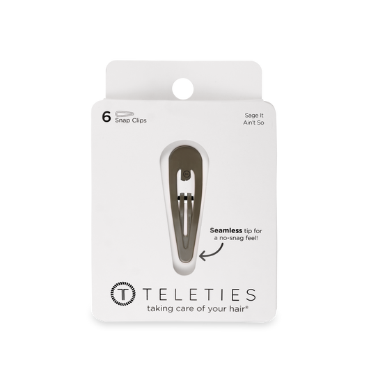 TELETIES - Sage It Ain't So Snap Clips (6Ct)