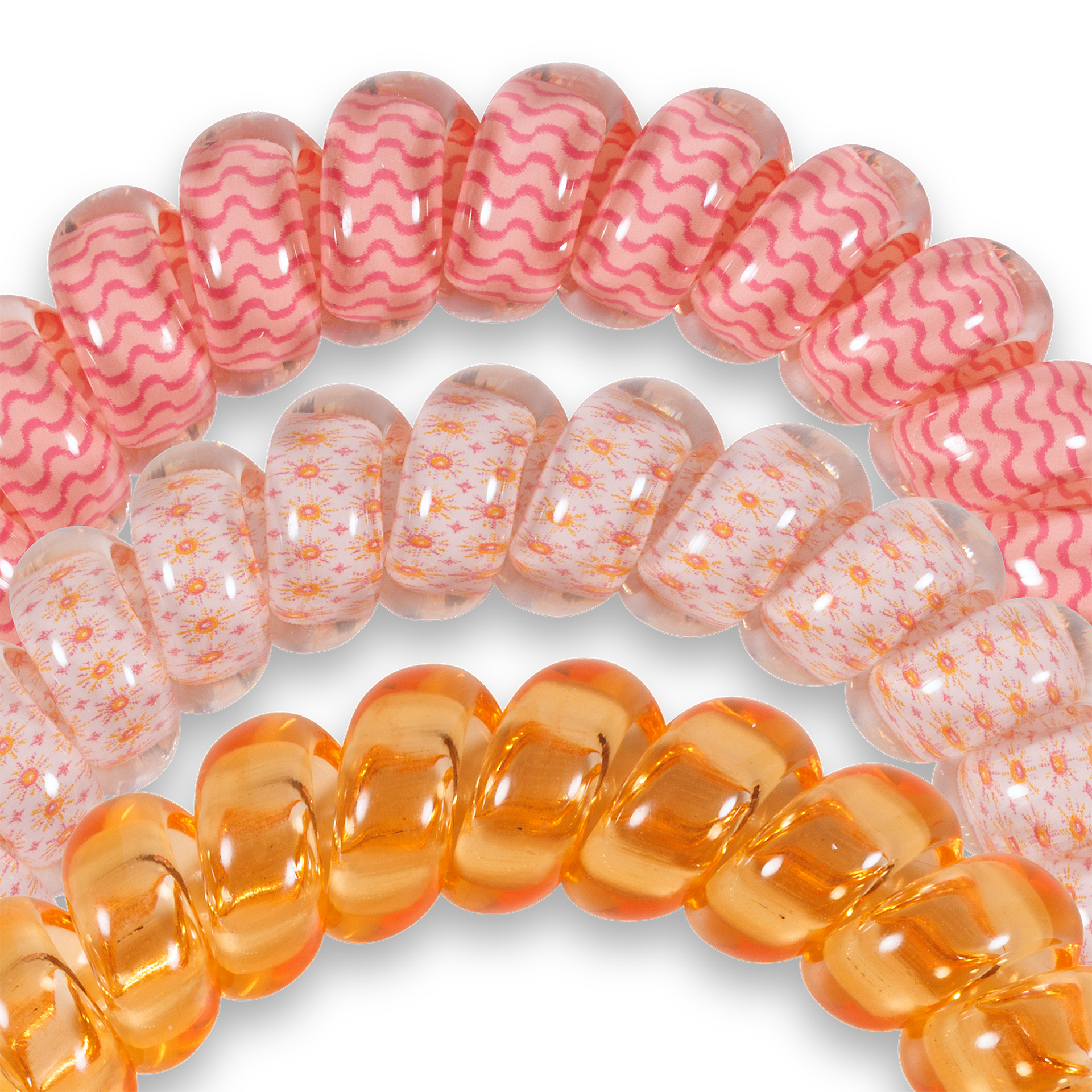 TELETIES - Spiral Hair Coil | Large | Sunny Days Ahead