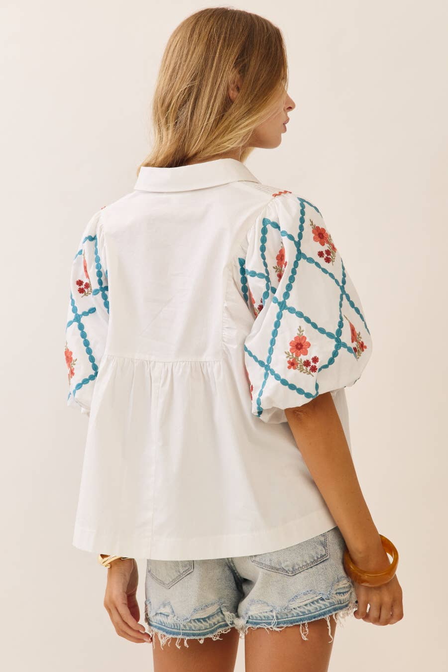 The Jaycee Cotton Poplin Top (S-L)