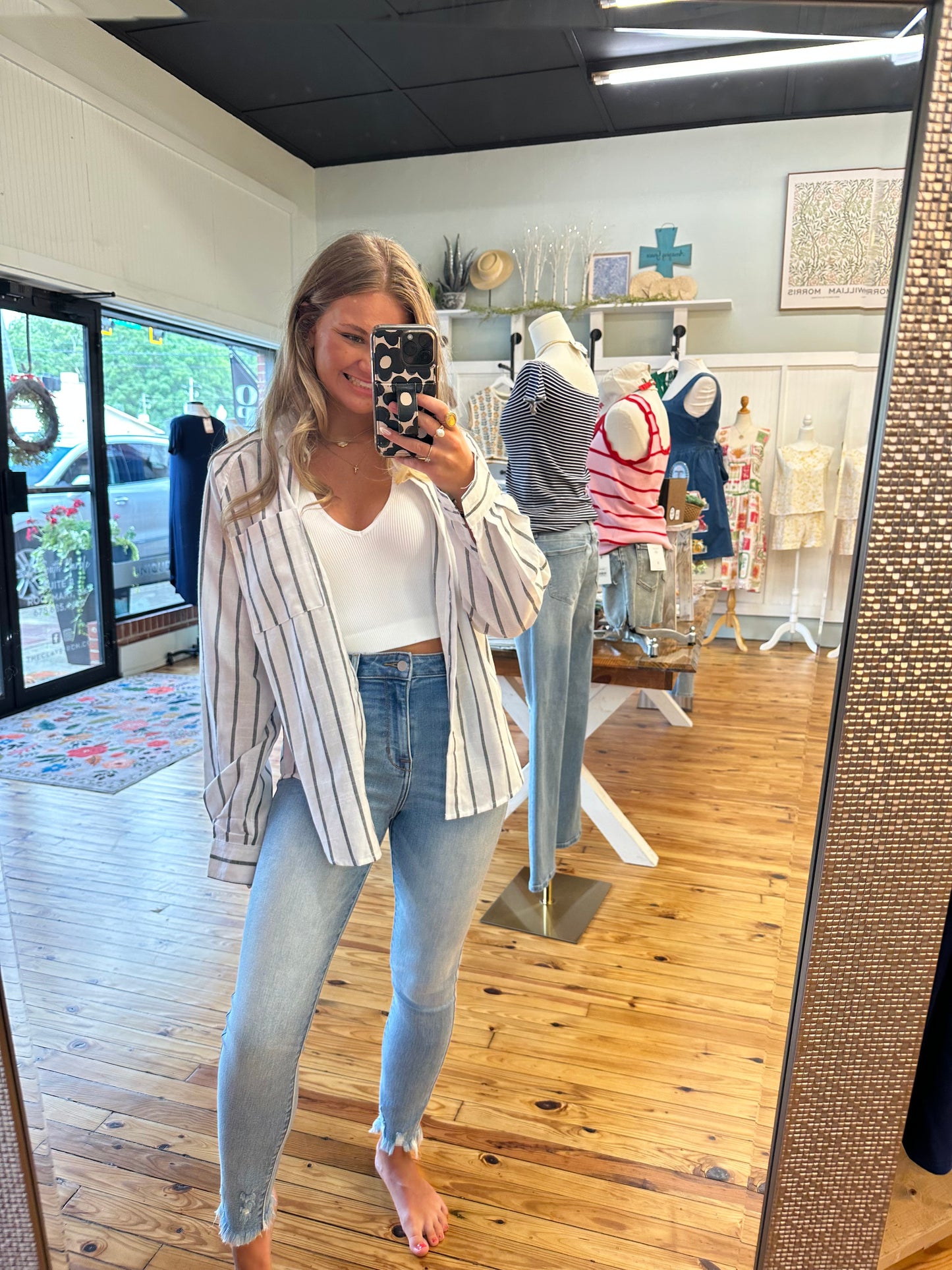 The Stripe Button Down Top (S-XL)