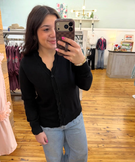 Lightweight V-Neck Knit Cardigan (S-XL)
