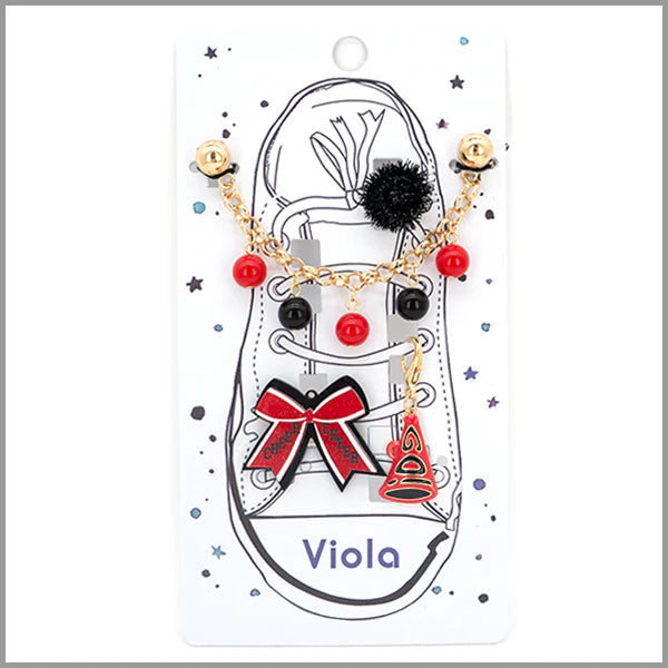 Game Day Show Charms Red and Black