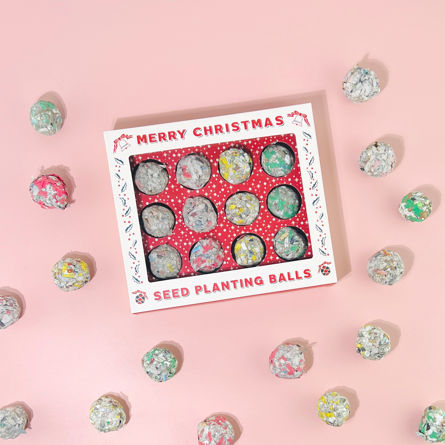 12 Days of Planting Christmas Seed Ball Set Advent Calendar
