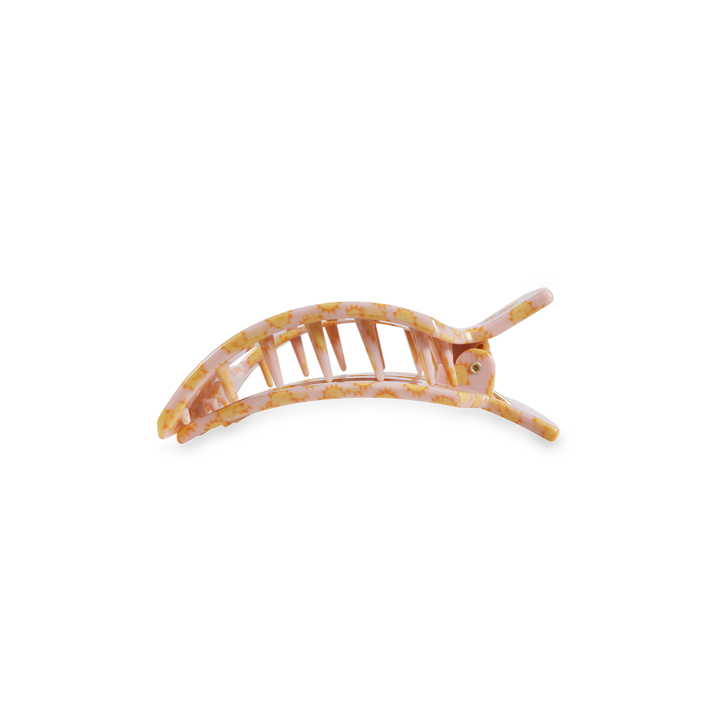TELETIES - Square Flat Hair Clip | Small | Sunny Days Ahead