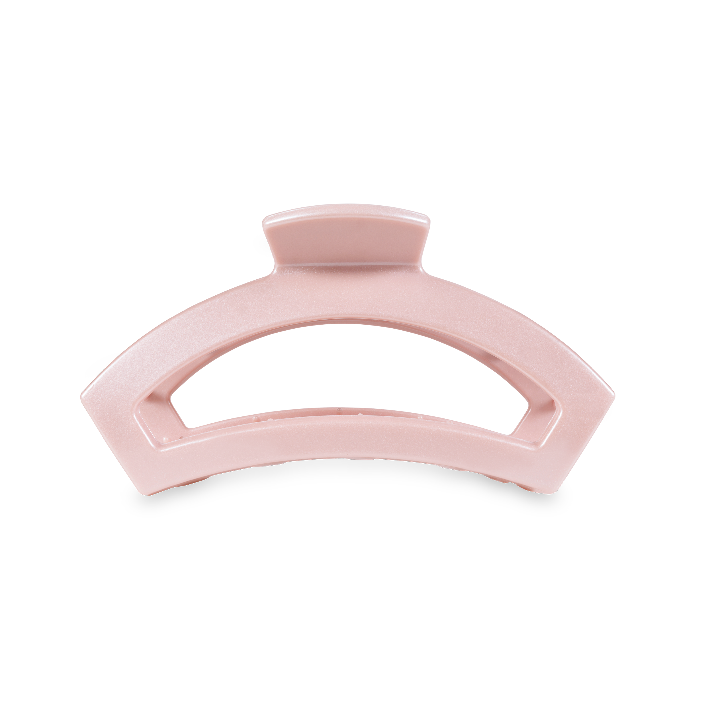 TELETIES - Open Hair Clip | Medium | Pearly Pink