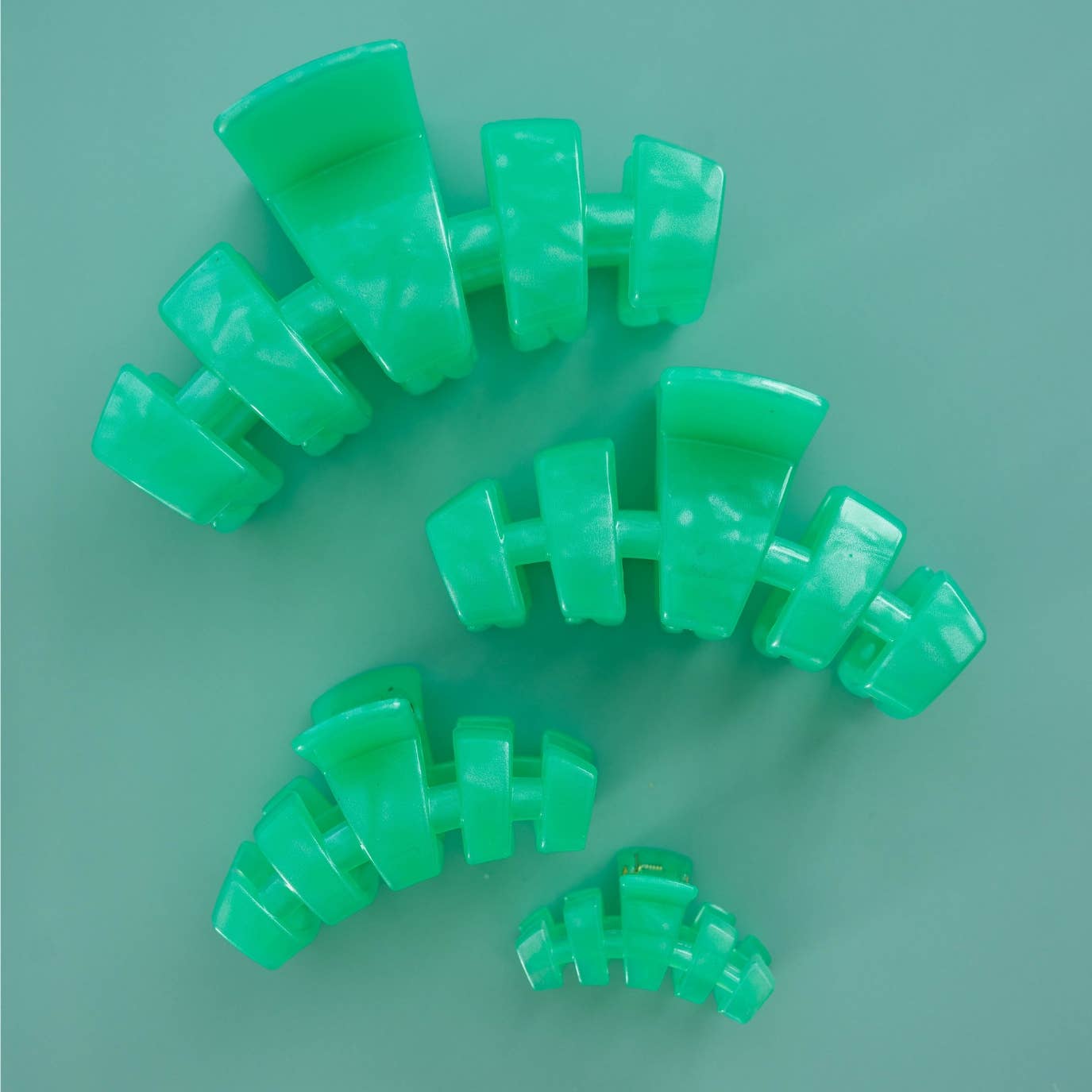 TELETIES - Classic Hair Clip | Large | Spring Splash