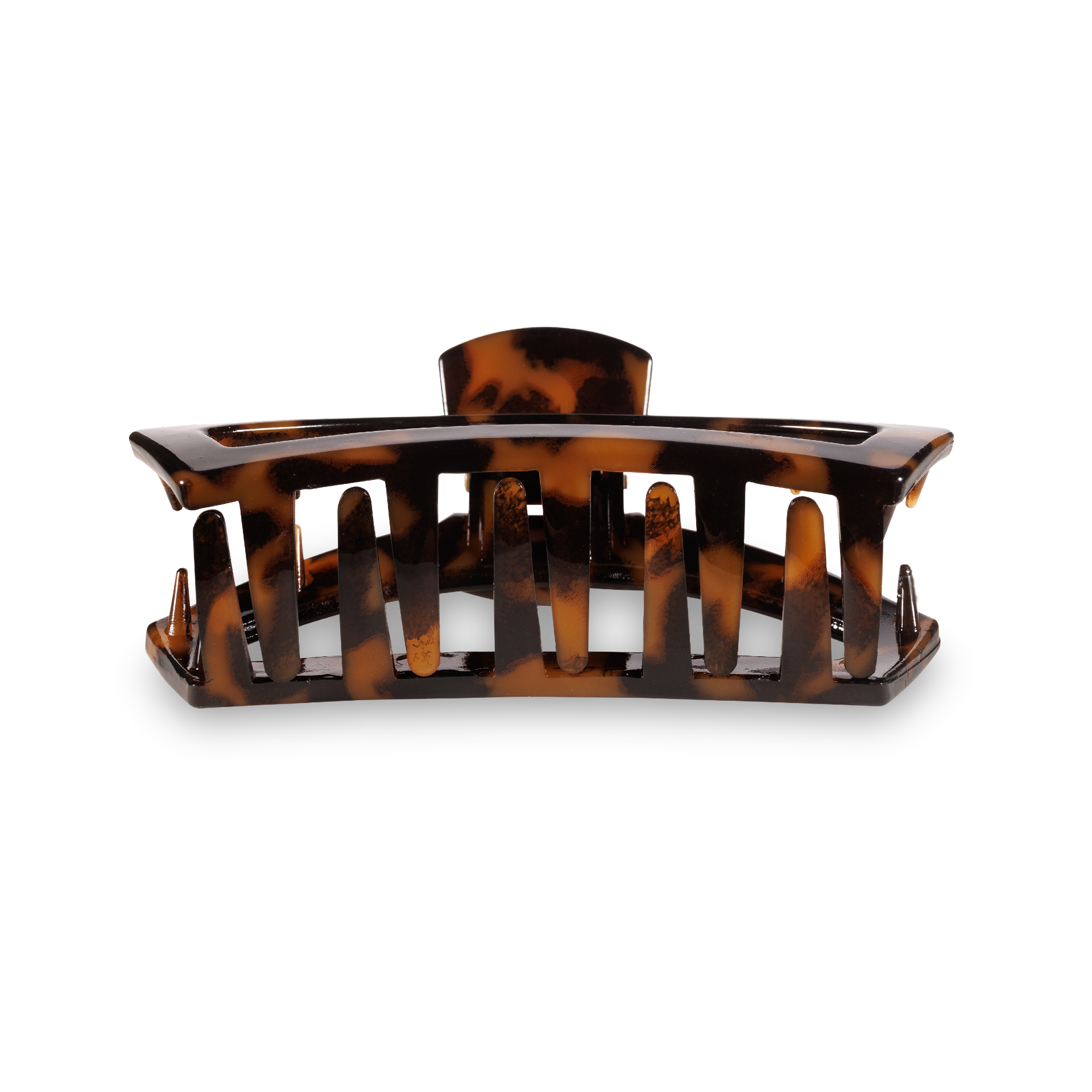TELETIES - Open Hair Clip | Small | Tortoise