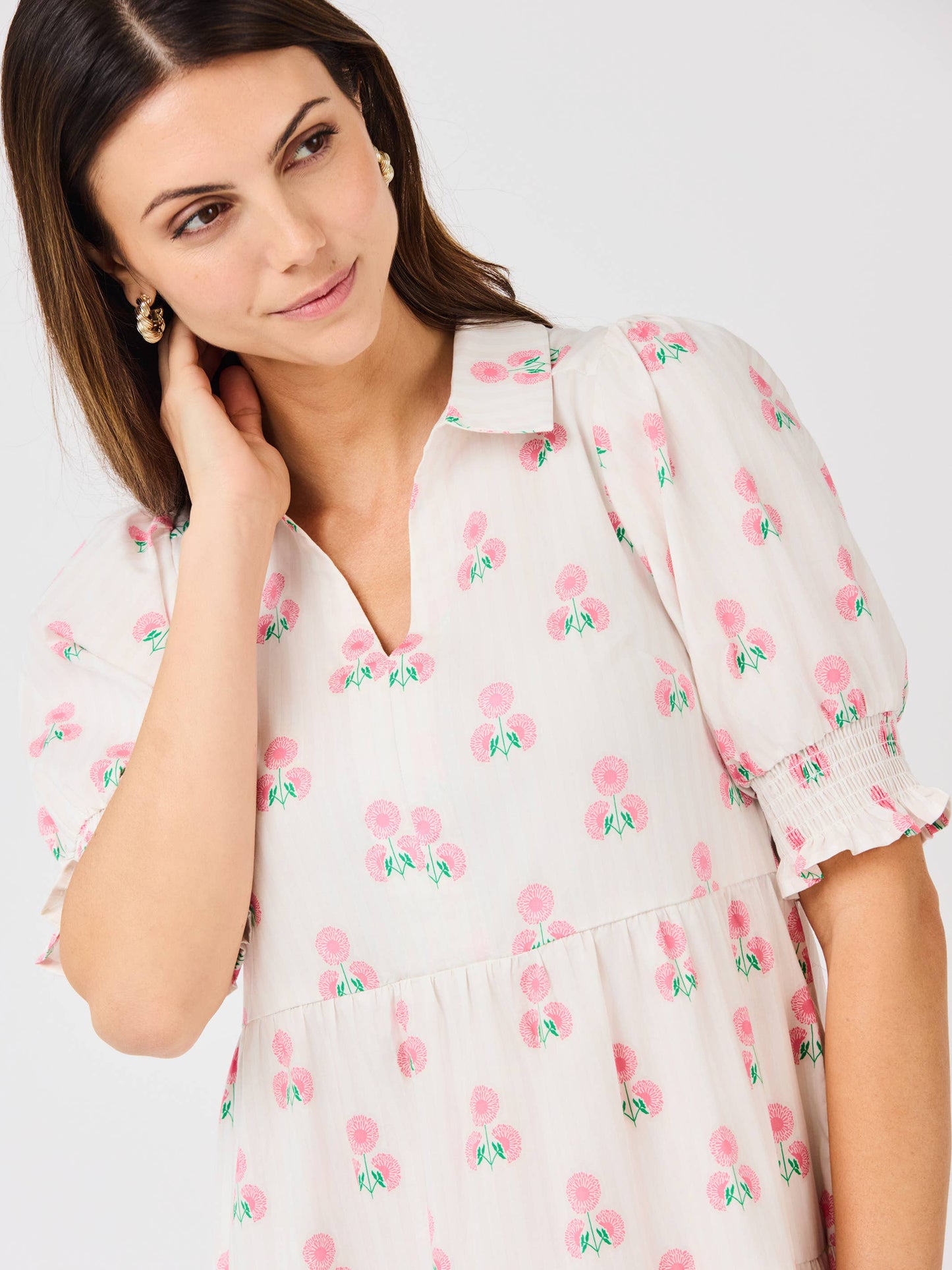 Molly Dress | Sweetbriar Stripe Pink (S-L)