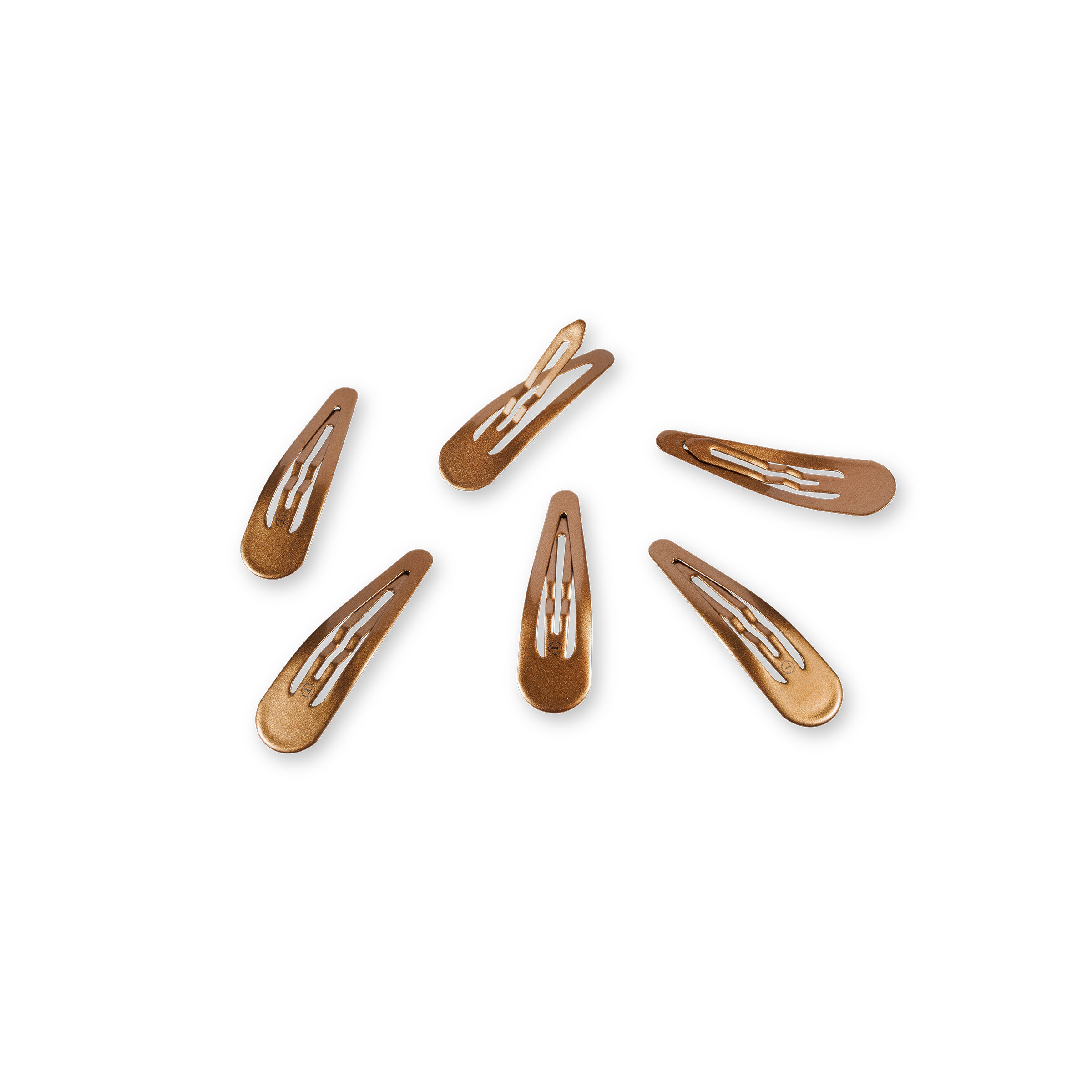 TELETIES - Snap Clip | Bronze | 6 Count