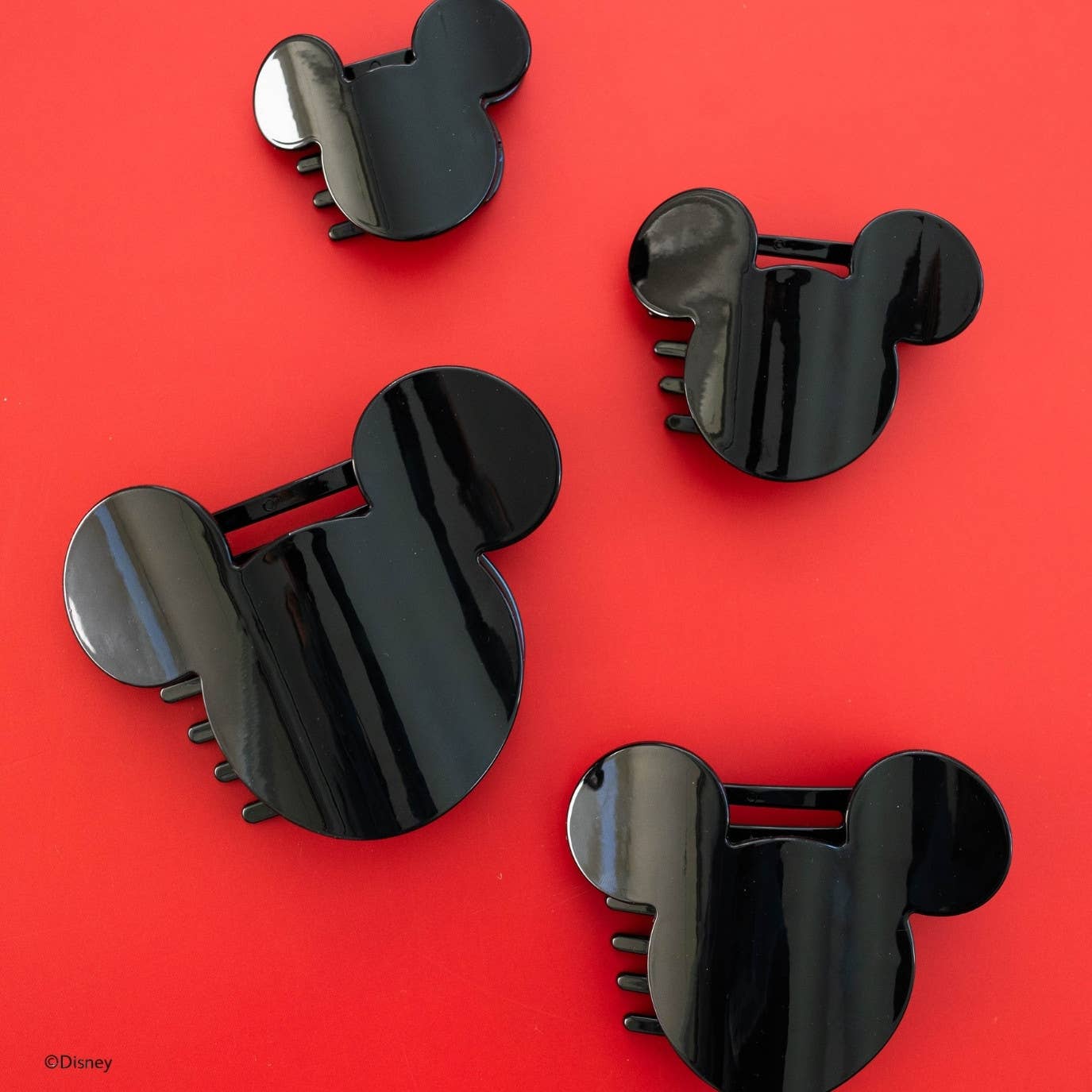 TELETIES - Disney: Mickey Mouse Shaped | Tiny | Flat Hair Clip