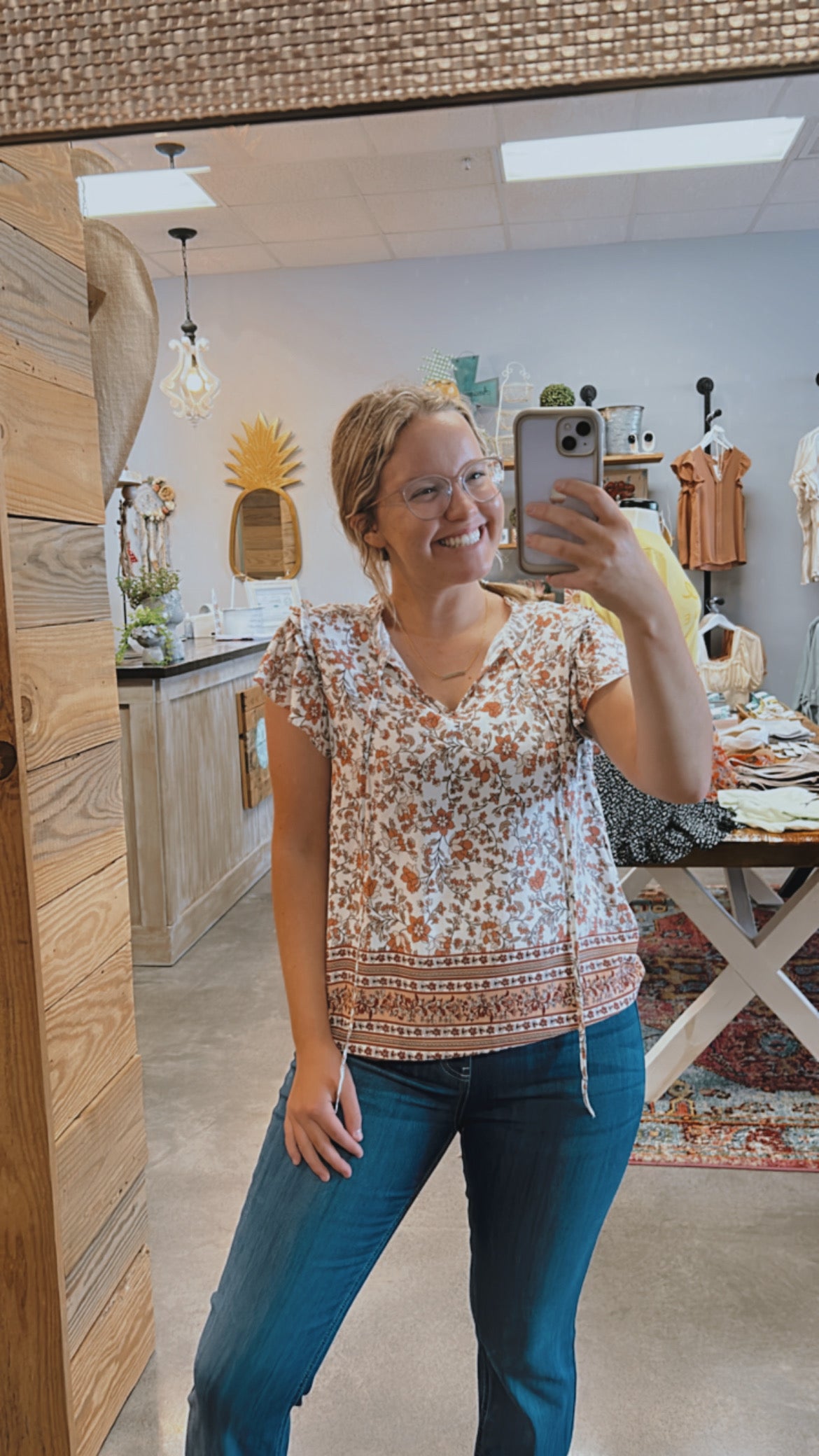 SALE! Flower Field Top (S-L) 2 COLORS