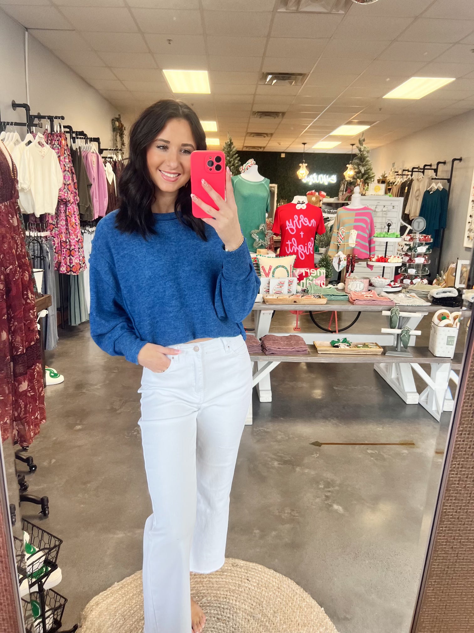 Acid Washed BOOTCUT Cropped Colored Pants (S-XL)(multiple color options)