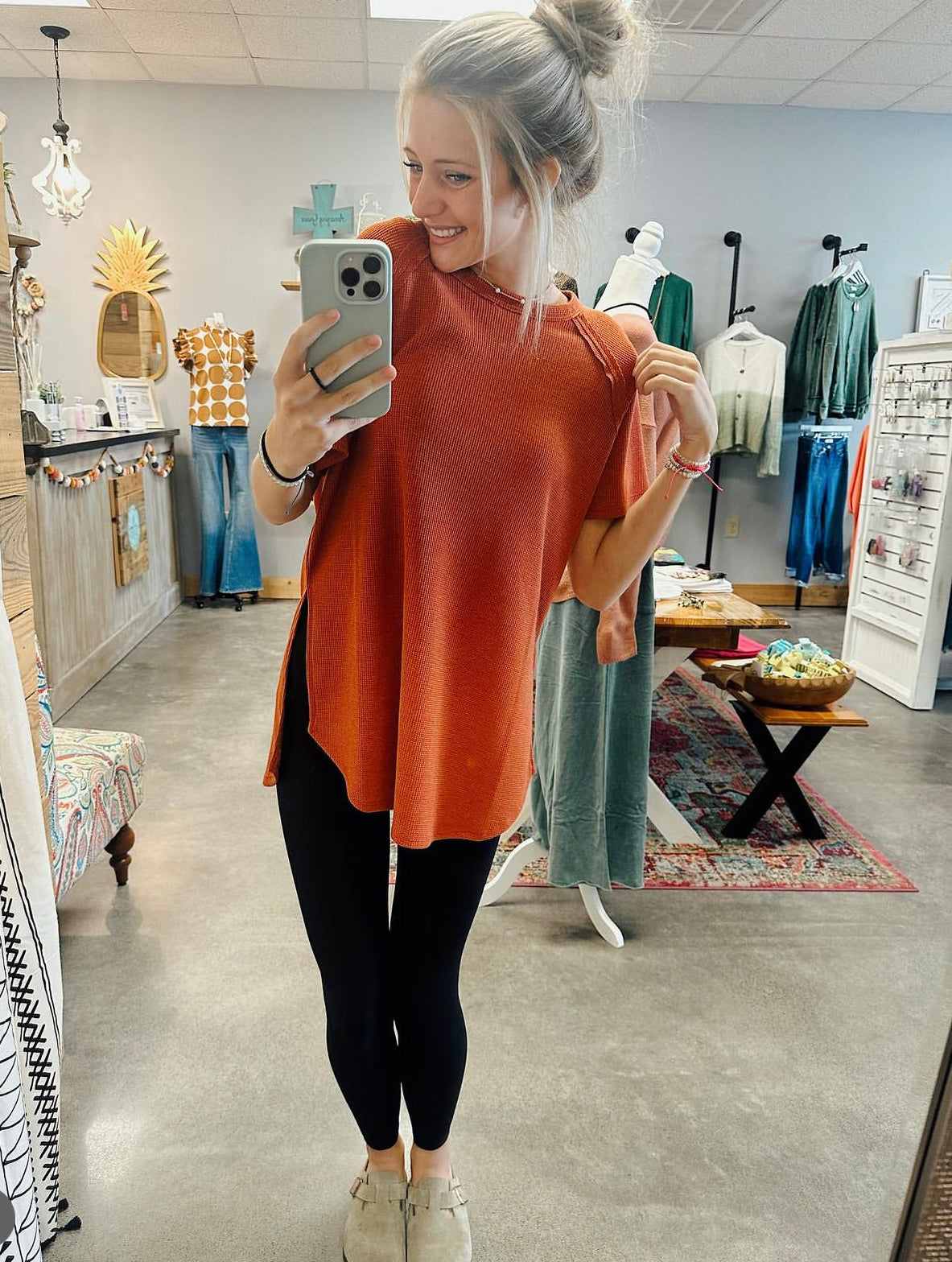 Basic Waffle Weave Top (S-XL)