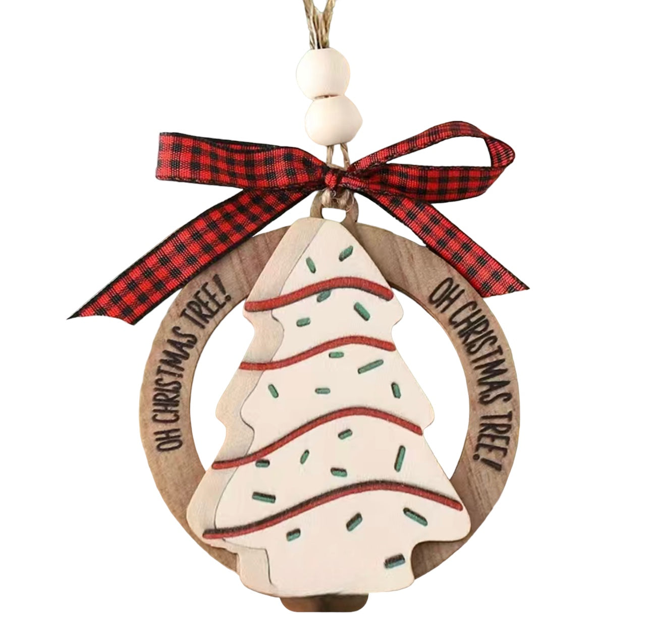 Little Debbie Christmas Tree Wood Ornament