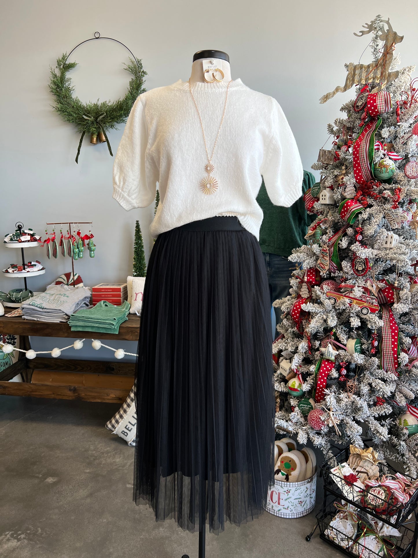 Puff Sleeve Sweater (S-L)
