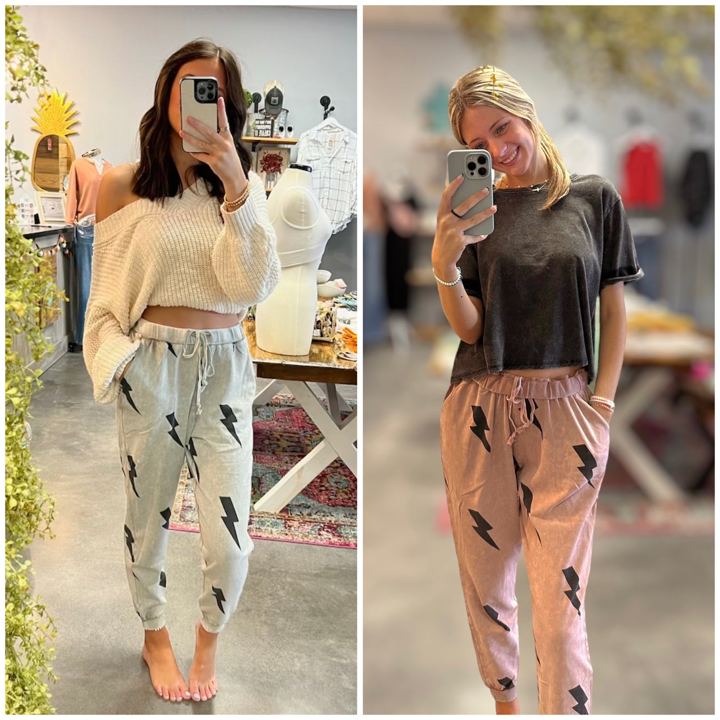 Lightning French Terry Joggers (2 Colors)(S-L)