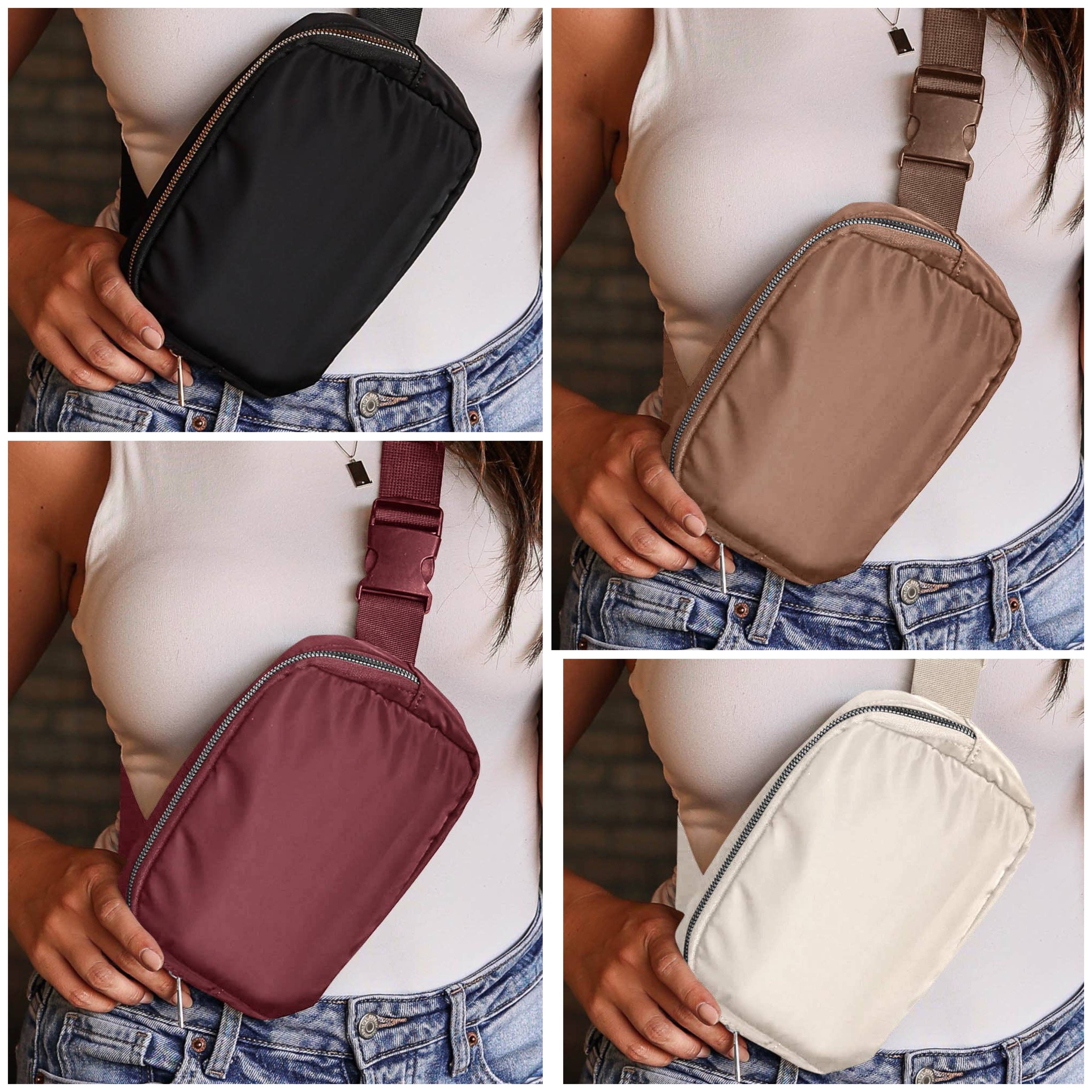 Casual Waterproof Zipped Crossbody Chest Bag