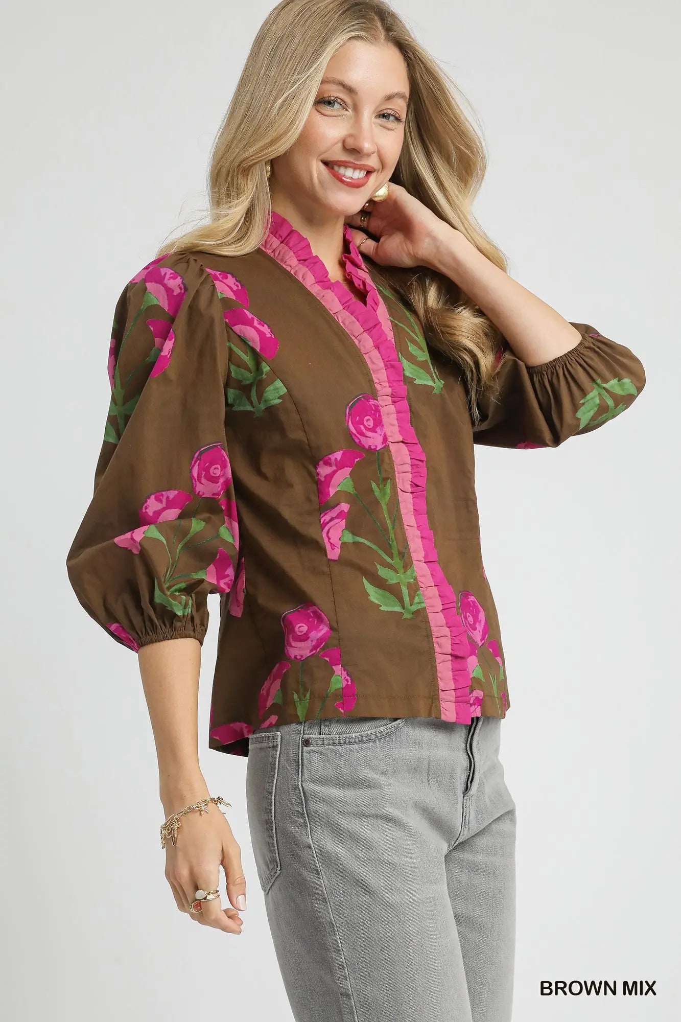 The Avery Blouse (S-2X)(3 Color Options)