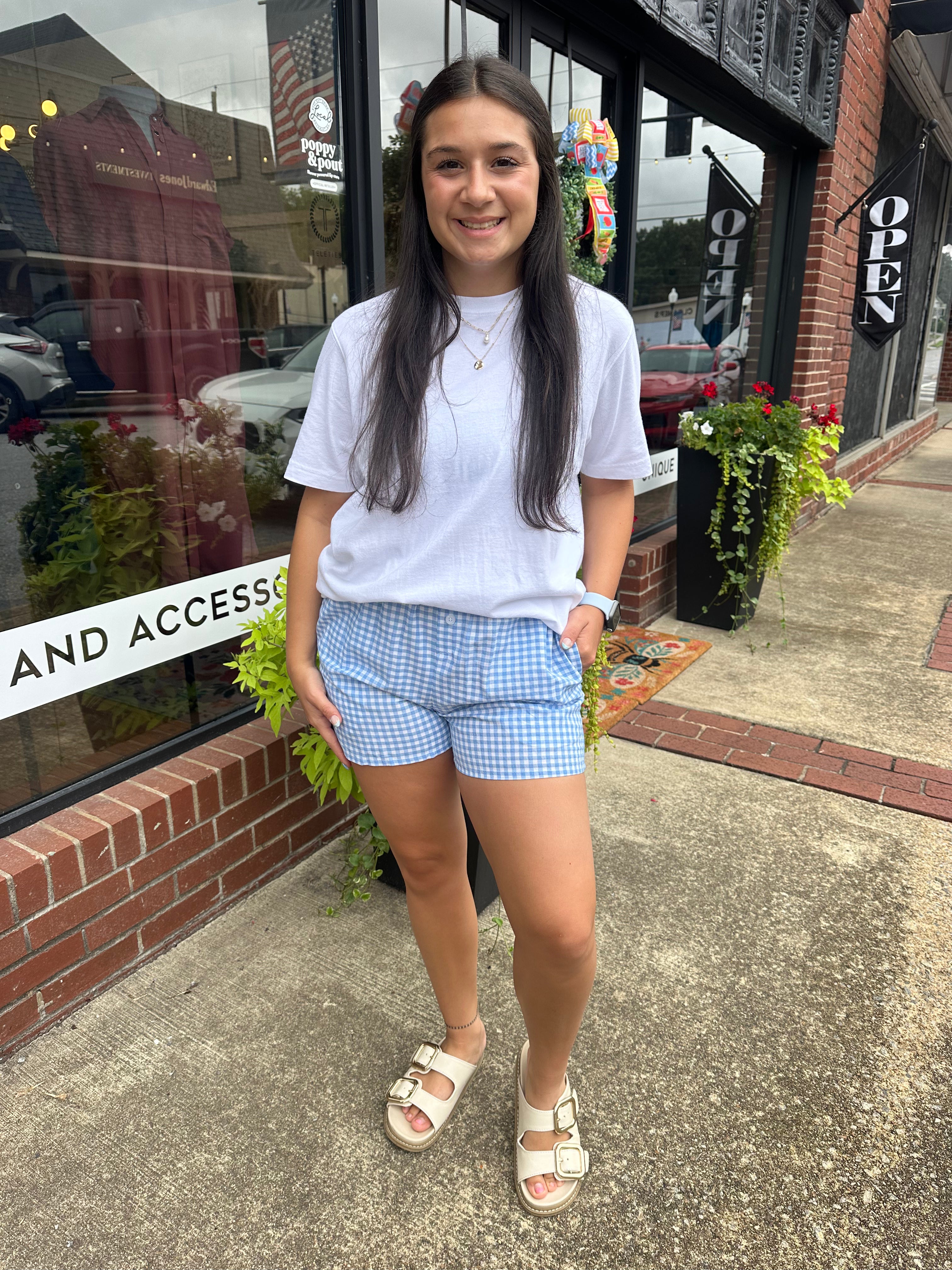 The Gingham Shorts (S-XL) (2 Colors)