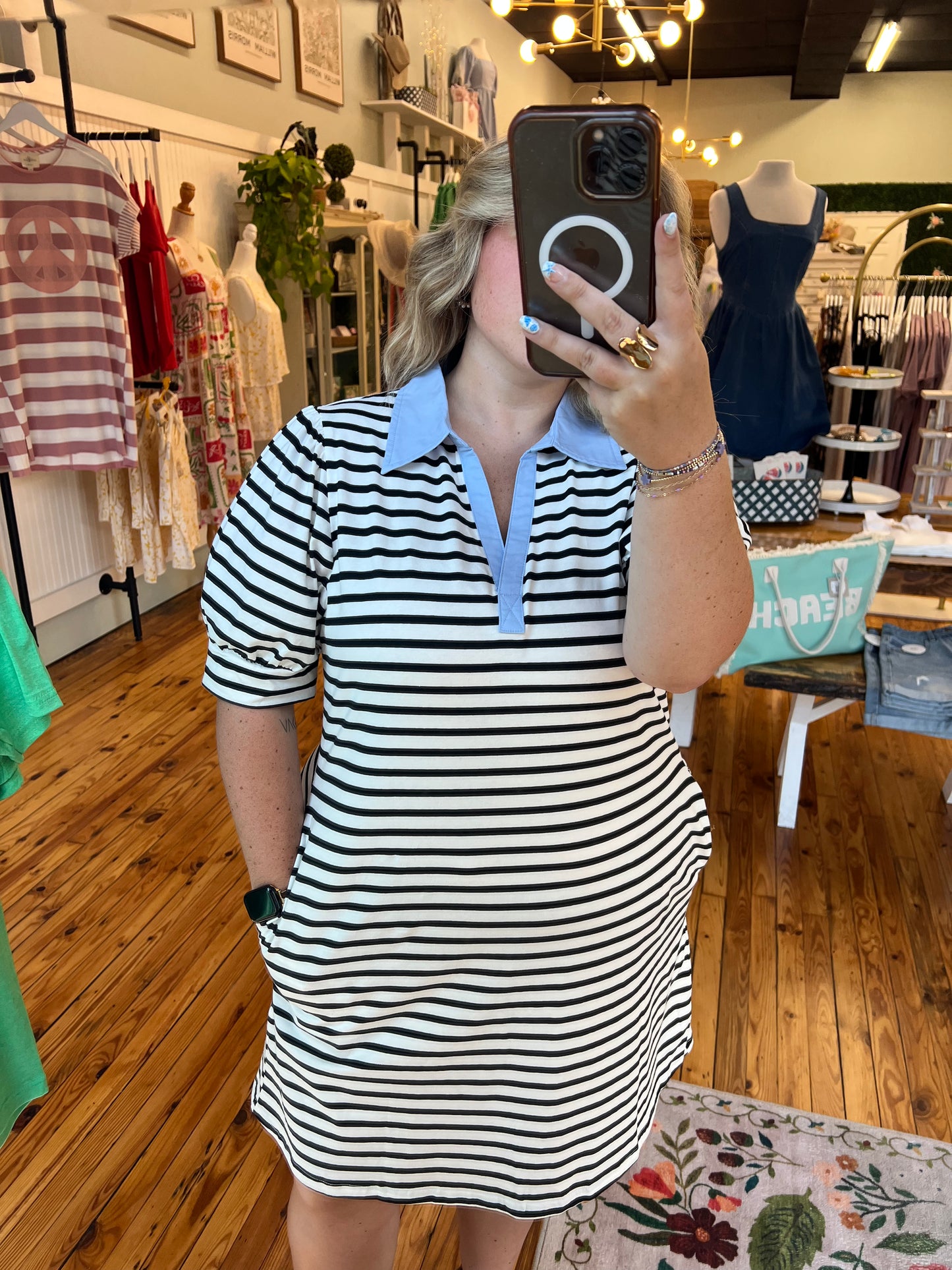 The Bold In Stripes Dress (S-XL)