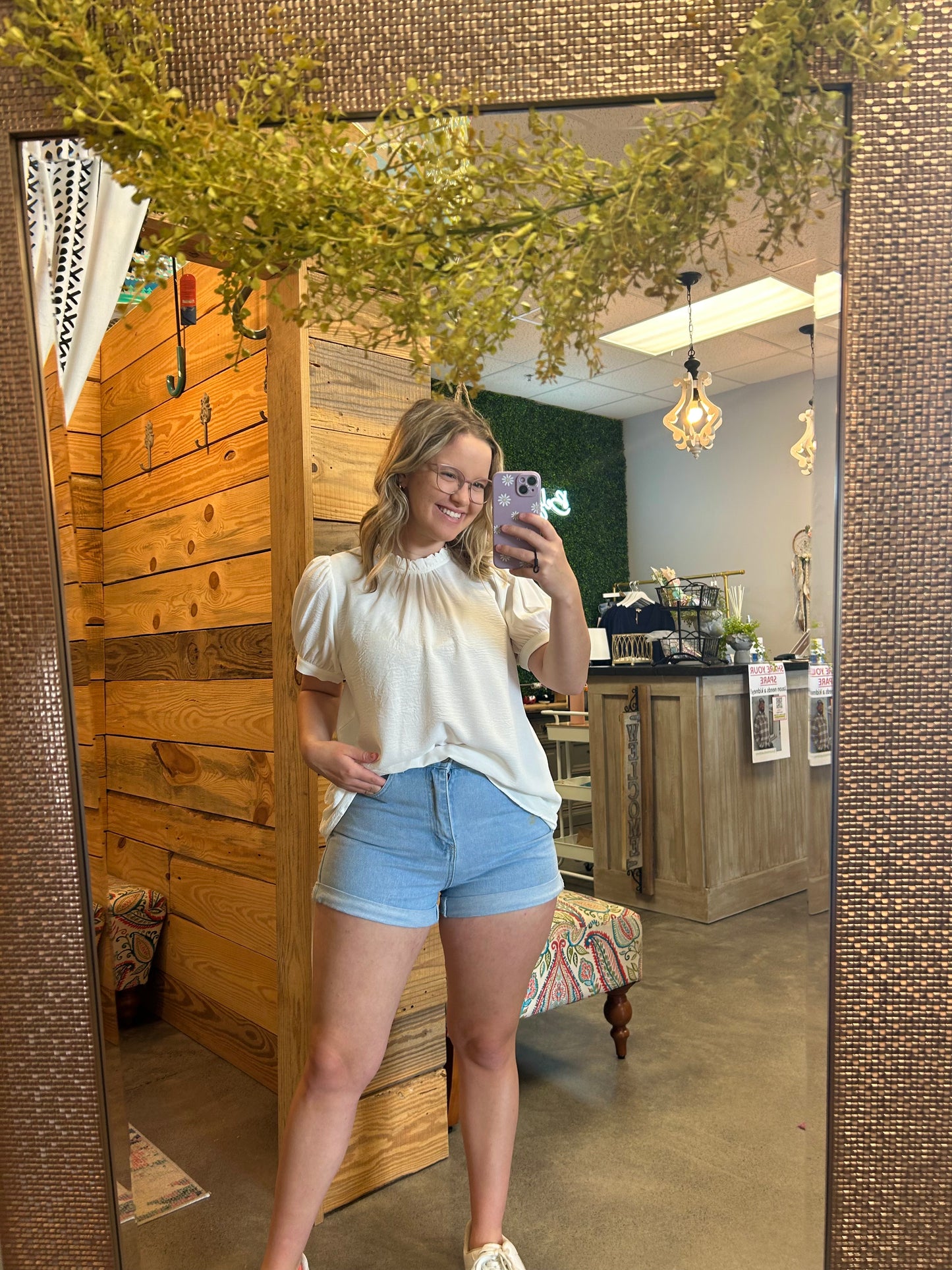 The Wendi White Top (S-L)
