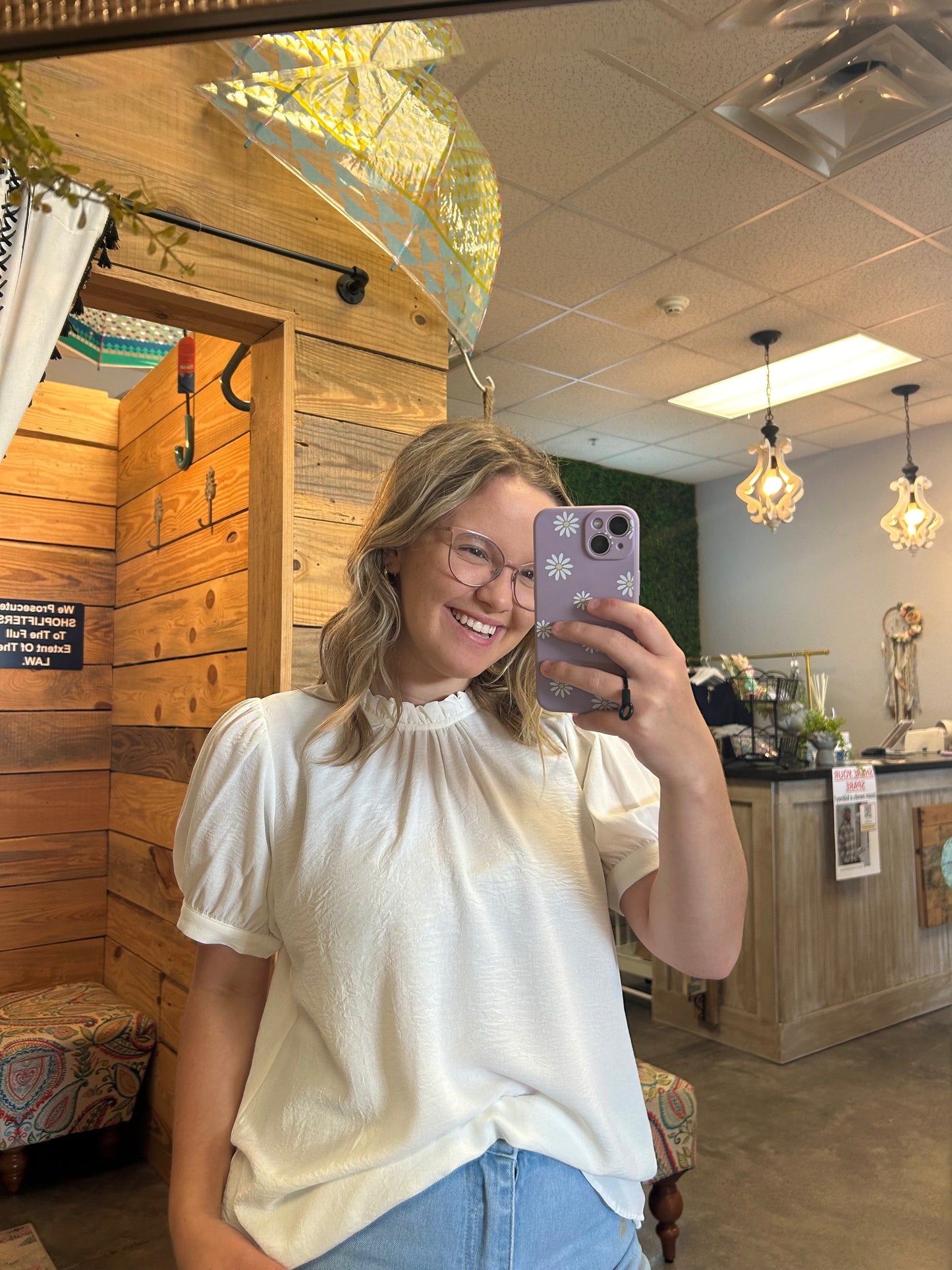 The Wendi White Top (S-L)