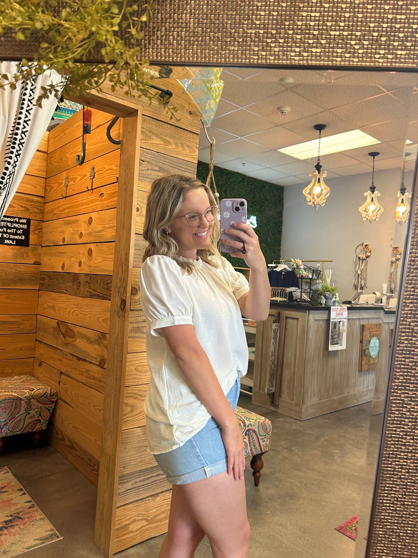 The Wendi White Top (S-L)