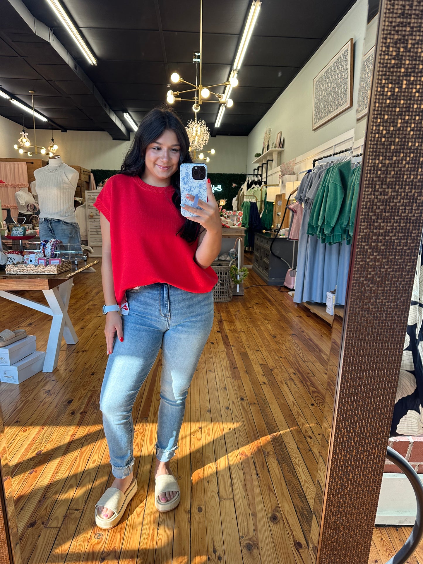 Christmas in July Sweater Top (2 Colors)(S/M or L/XL)