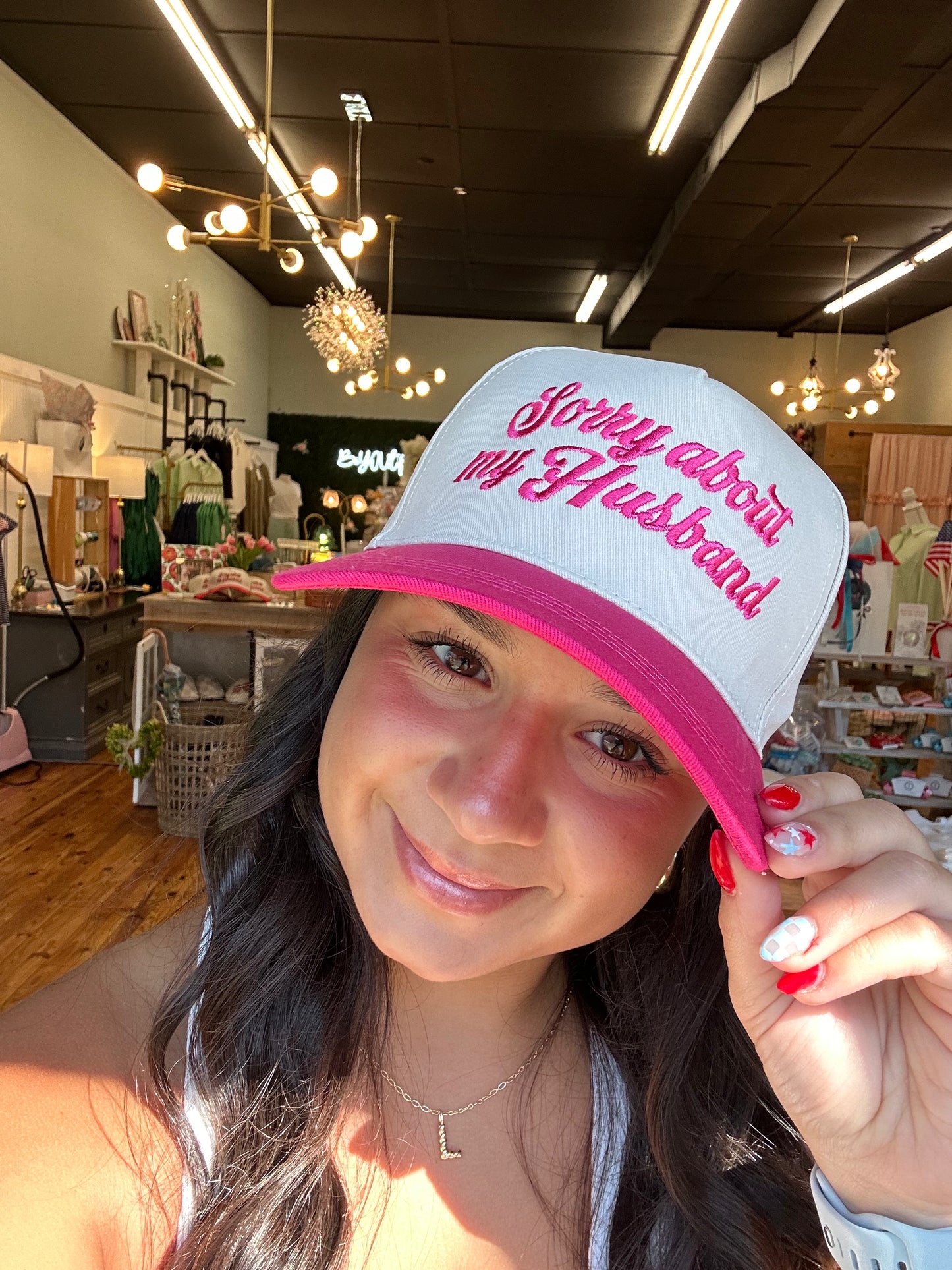 "Sorry About my Husband" Hat (2 Colors)