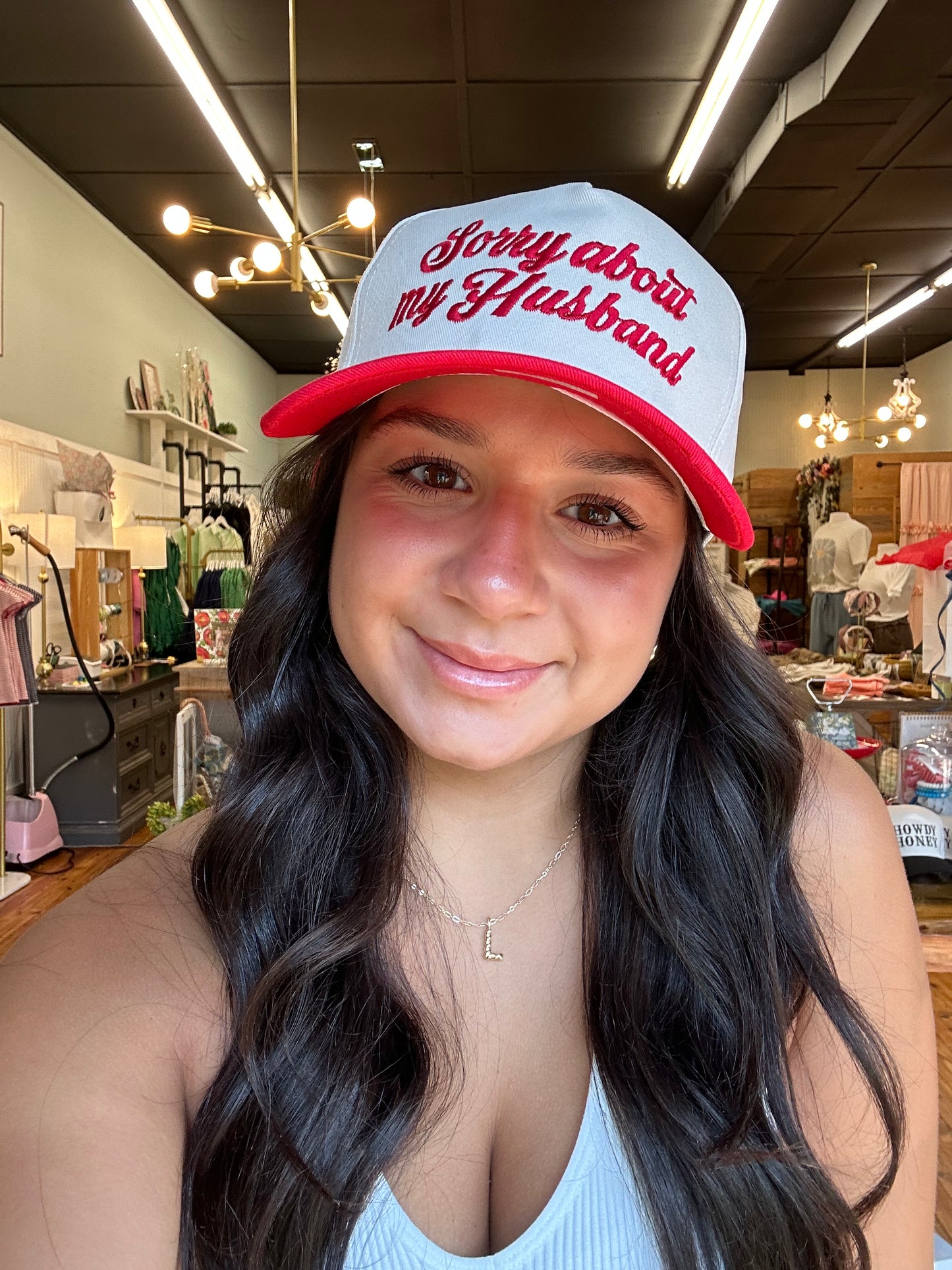 "Sorry About my Husband" Hat (2 Colors)