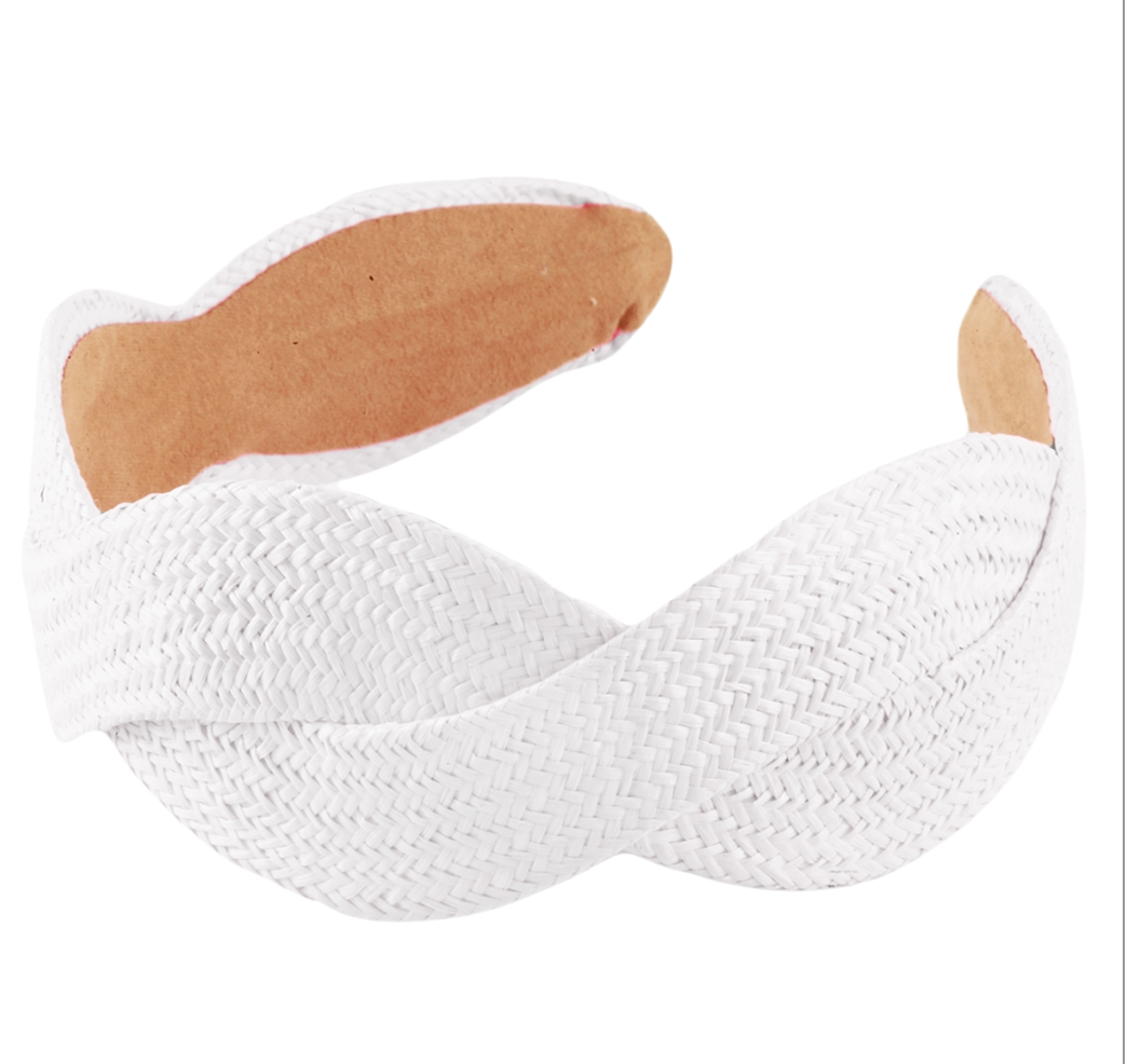 SALE!!Rattan Braided Headband (White or Natural)