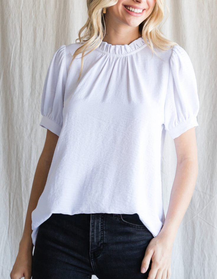 The Wendi White Top (S-L)