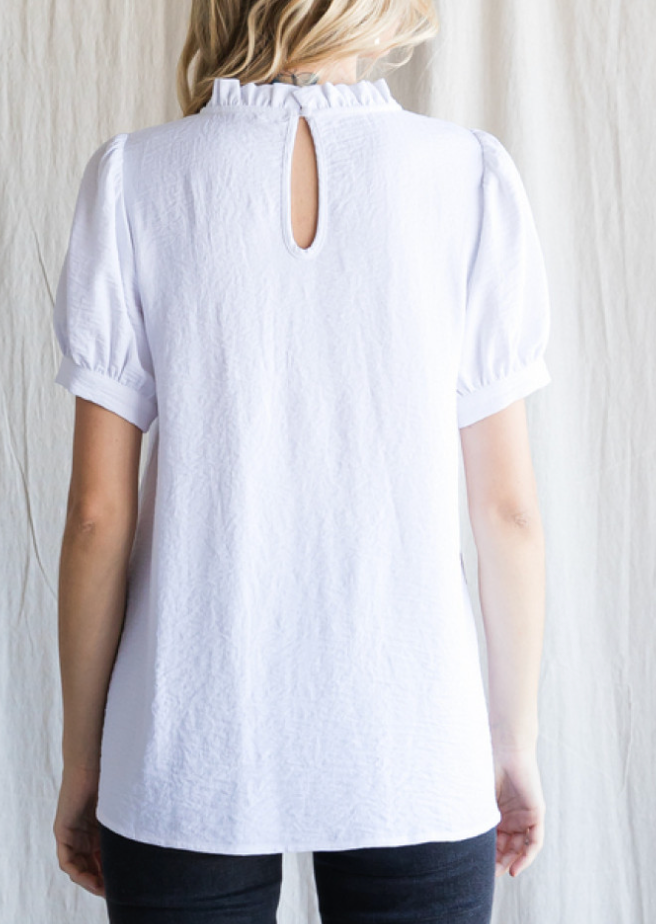 The Wendi White Top (S-L)