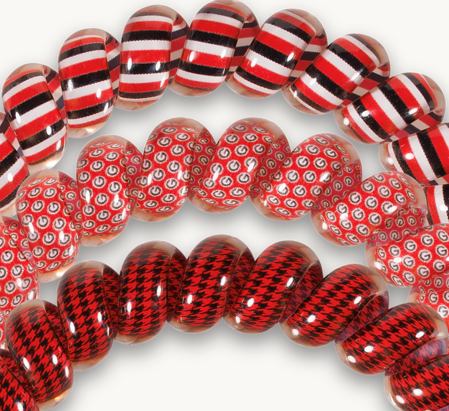 TELETIES University of Georgia LARGE Hair Tie
