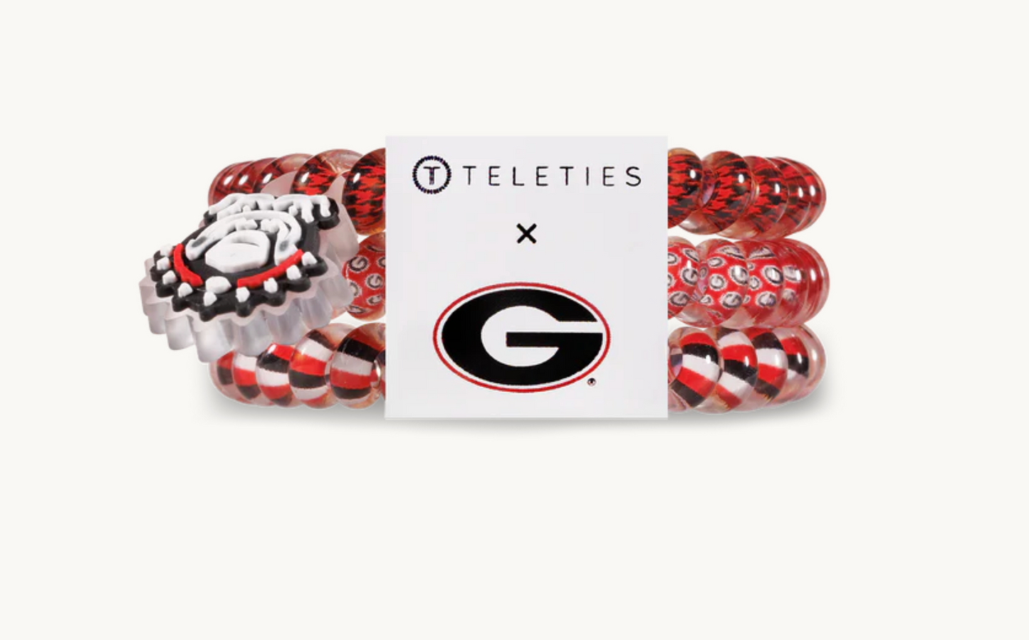 TELETIES University of Georgia SMALL Hair Tie