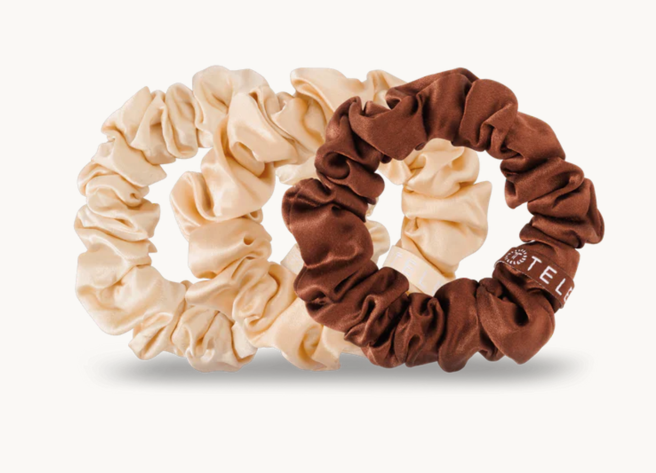 TELETIES Nude SMALL Scrunchie Set
