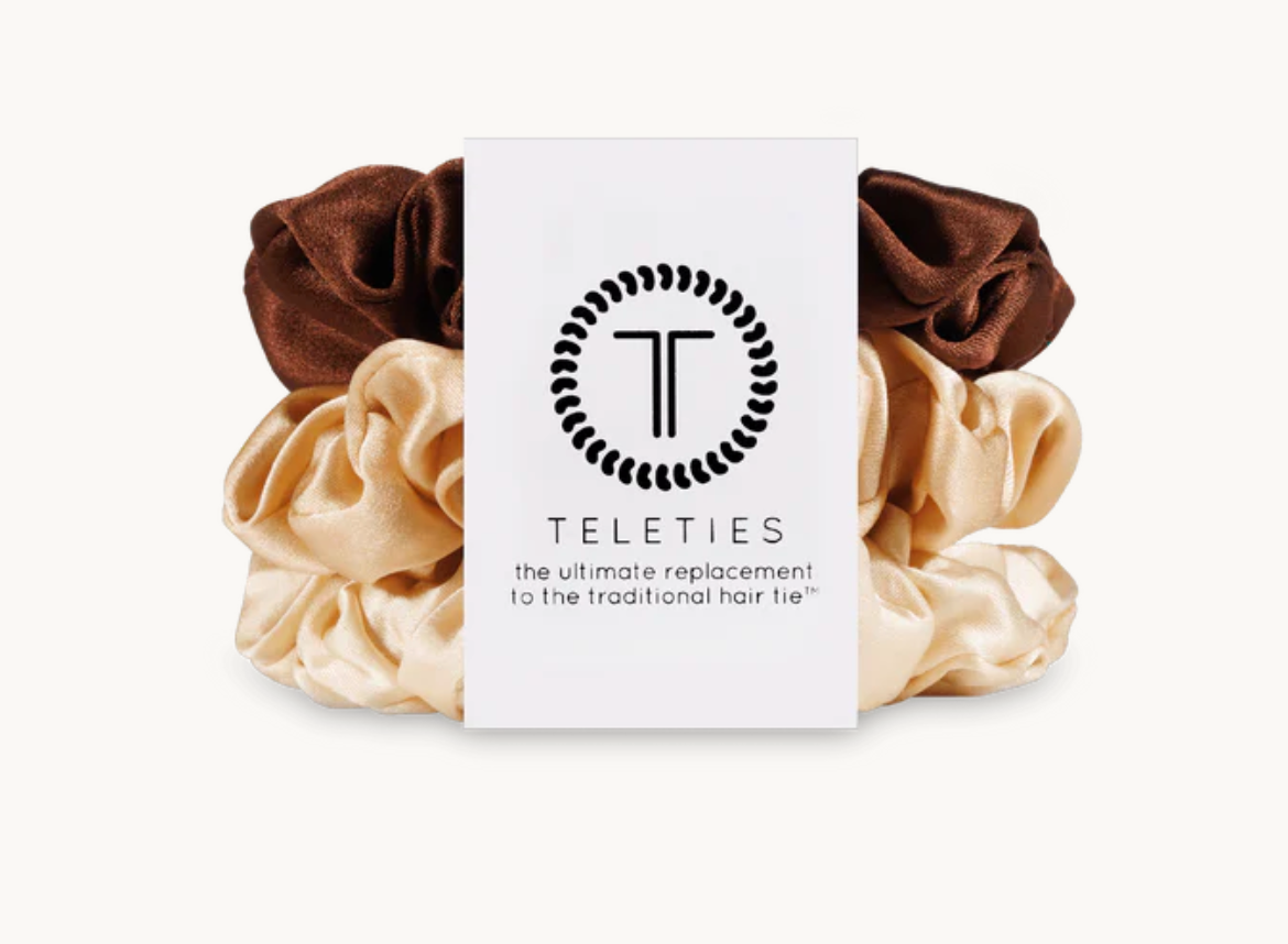TELETIES Nude SMALL Scrunchie Set