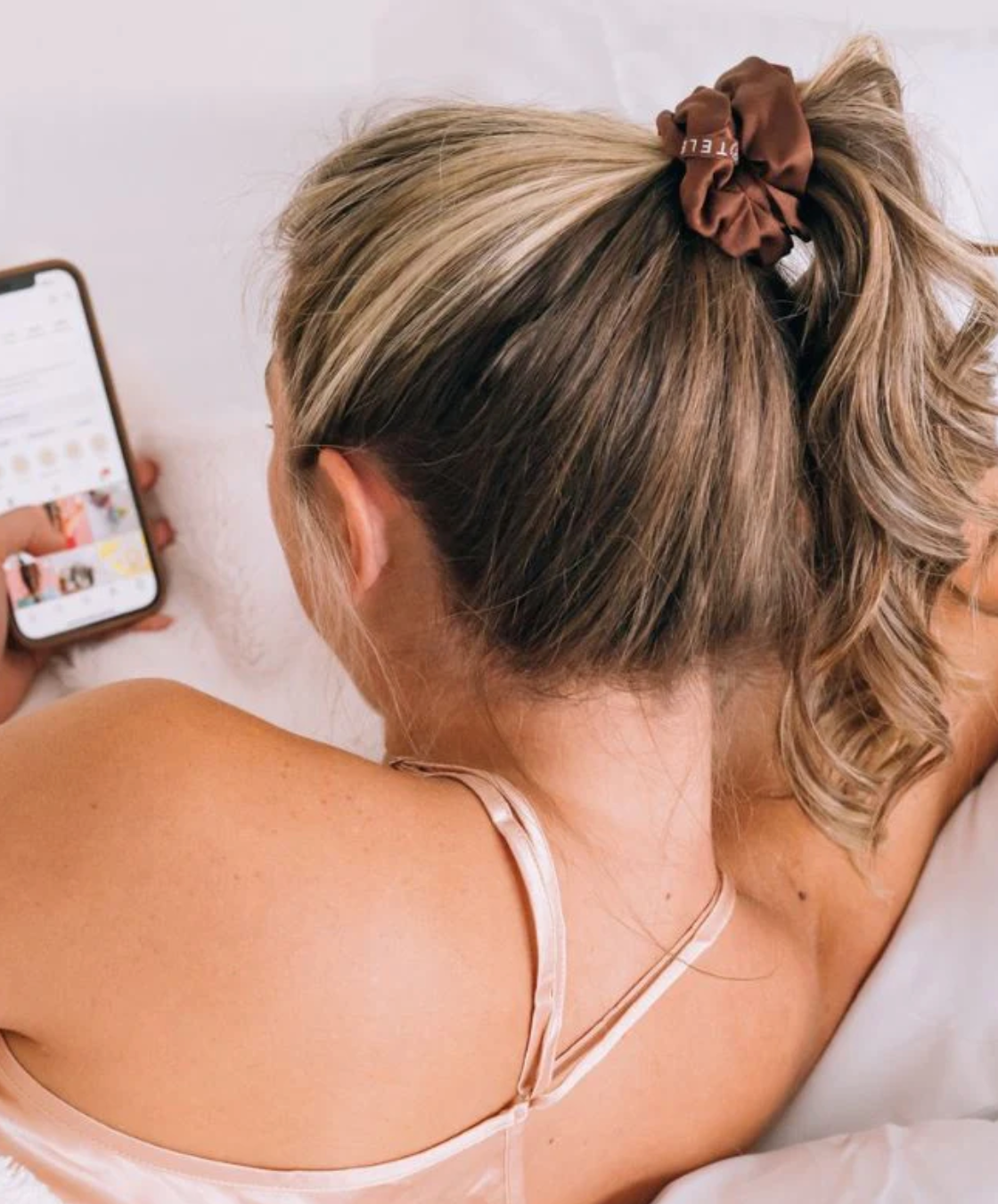 TELETIES Nude LARGE Scrunchie Set