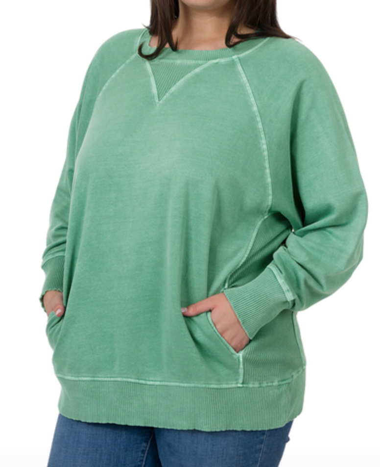 Too Good to Be True Sweatshirt (PLUS)(2 Colors)