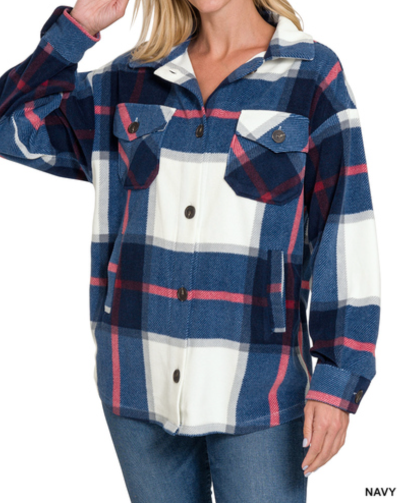 The Fiona Fleece Shacket (2 Colors)