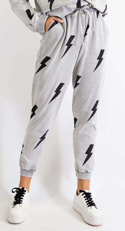 Lightning French Terry Joggers (2 Colors)(S-L)