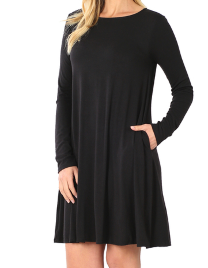 The Anna Basic Dress (S-3X)(2 Colors)