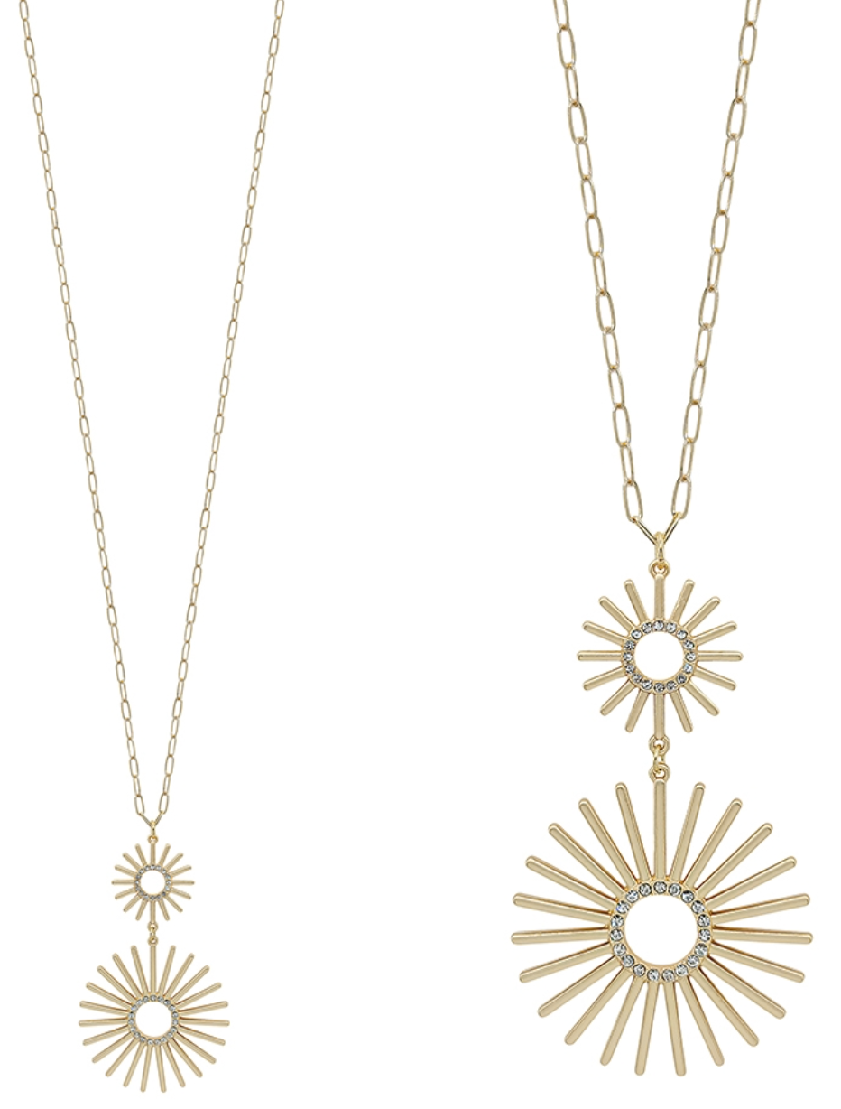Gold Sunburst Necklace