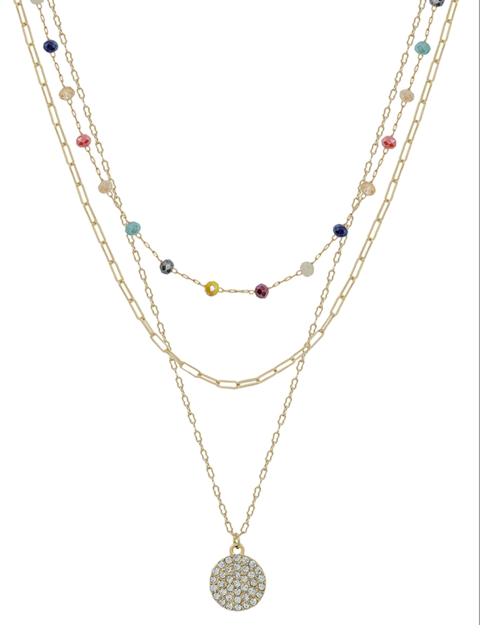 The Teila Multi Crystal Necklace