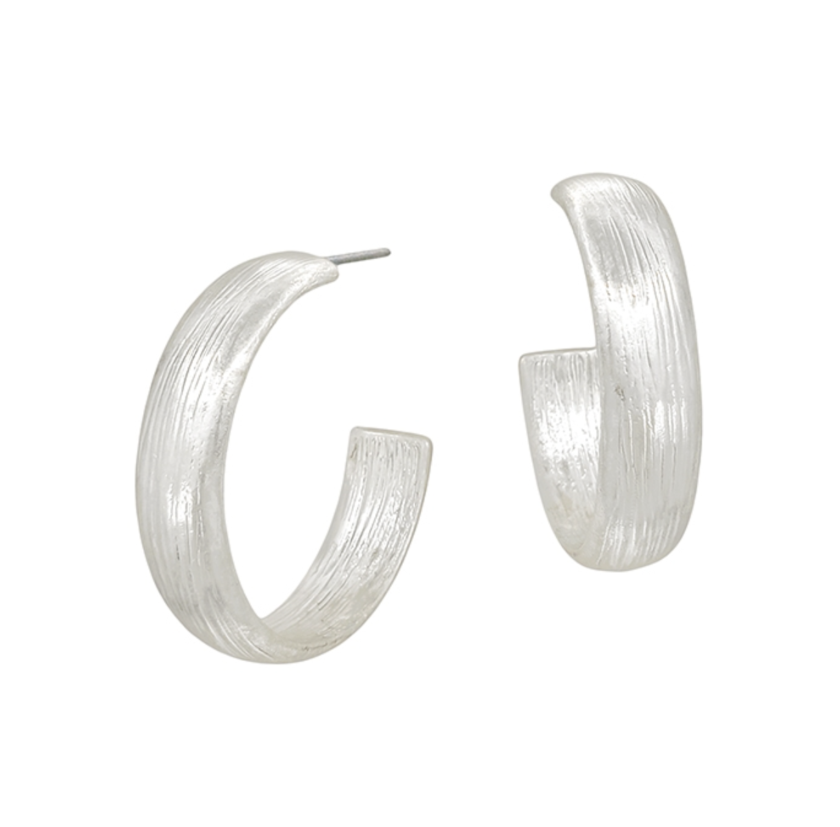 Textured Worn Earrings (Gold or Silver)