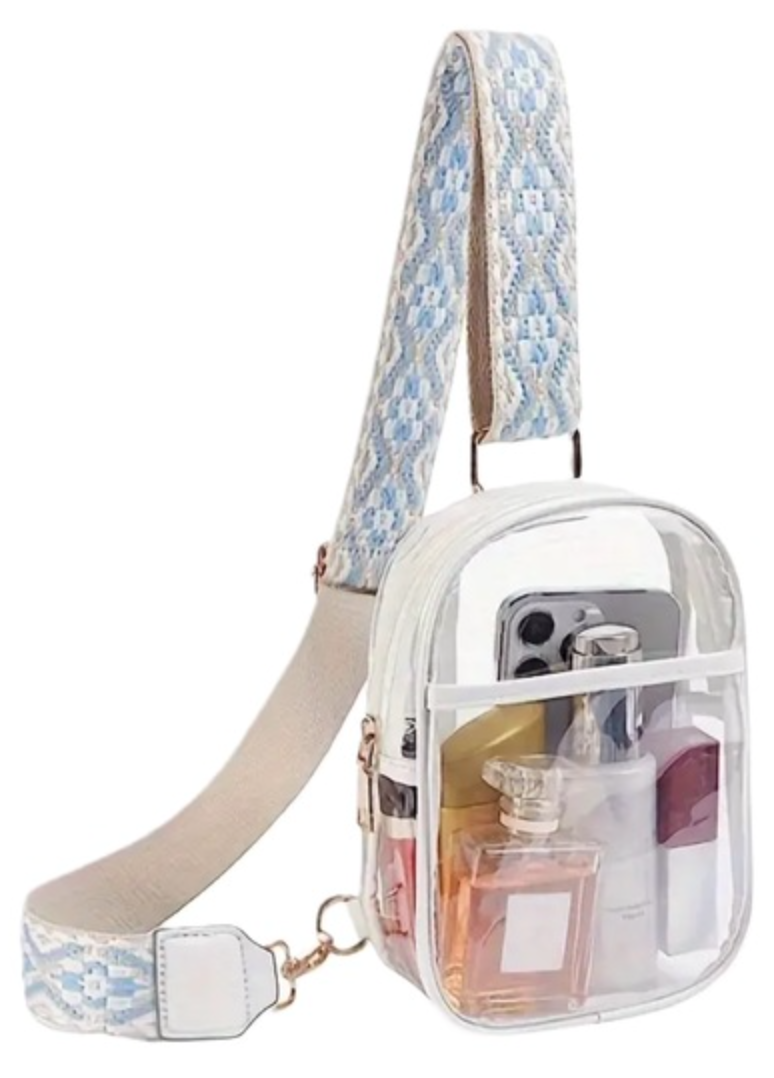 Clear Sling Bag w/ Guitar Strap
