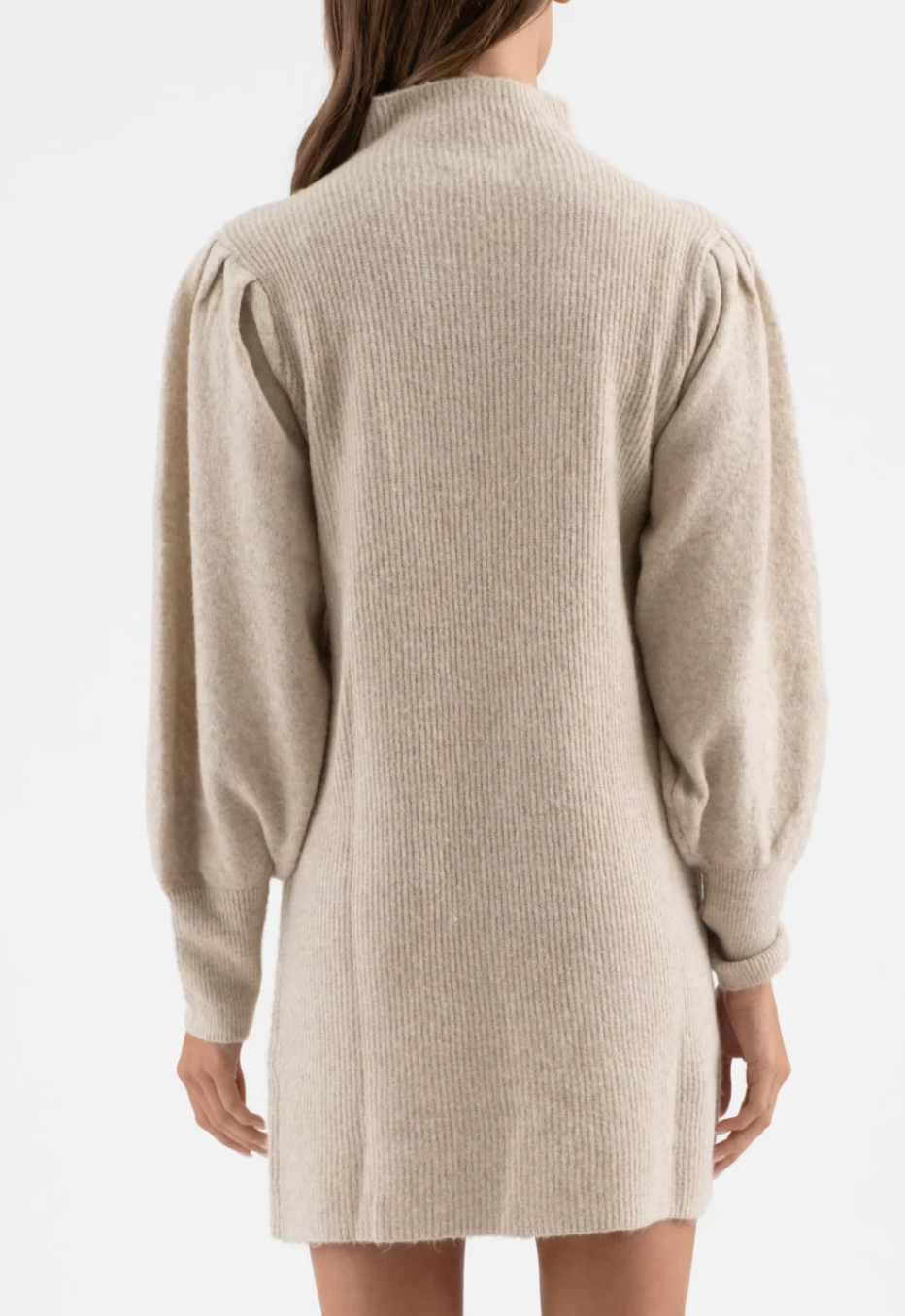 The Anslee Puff Sleeve Sweater Dress (S-L)(2 COLORS)