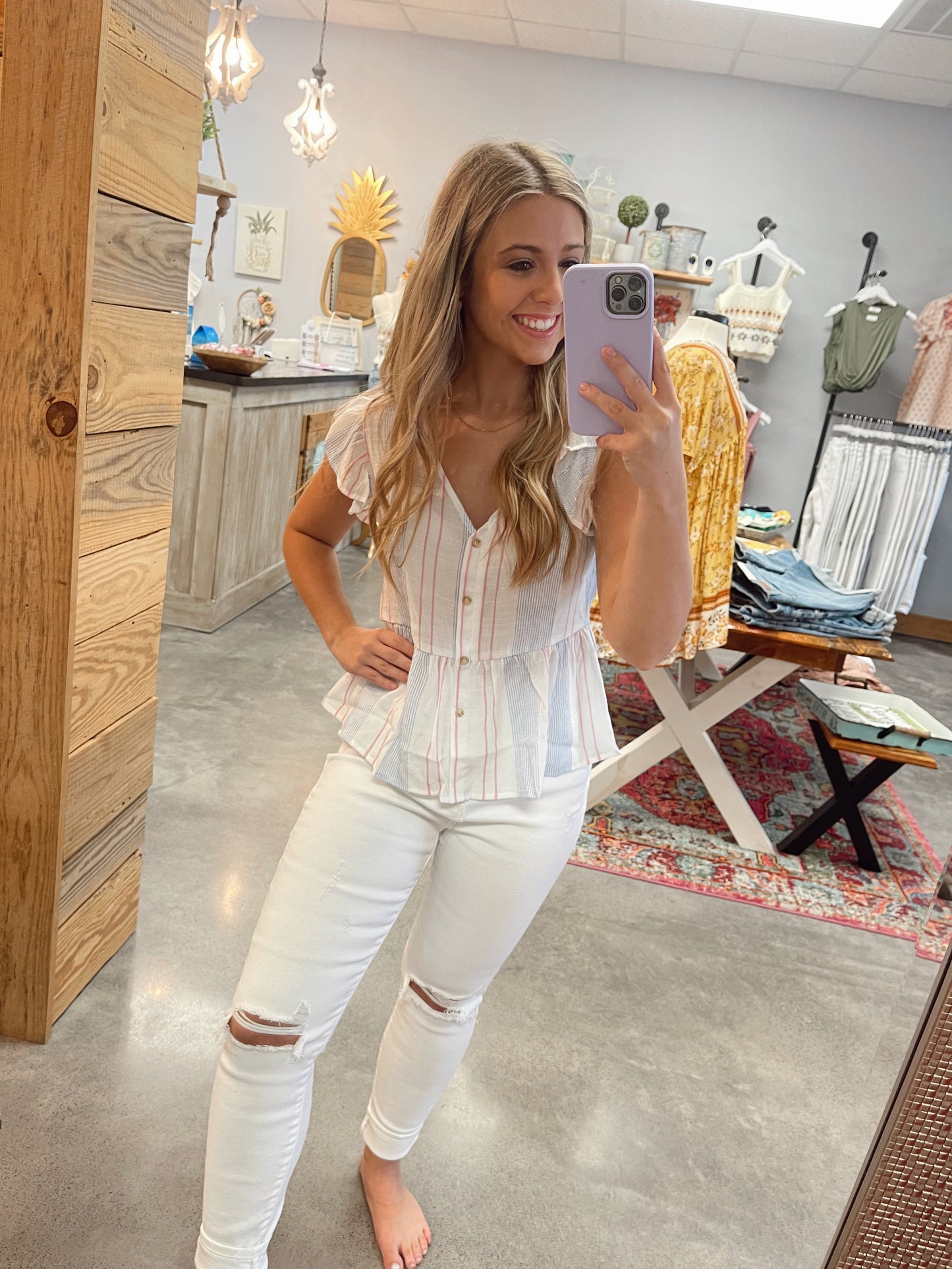SALE!! Cello - High Rise White Skinny Jeans (1-13)